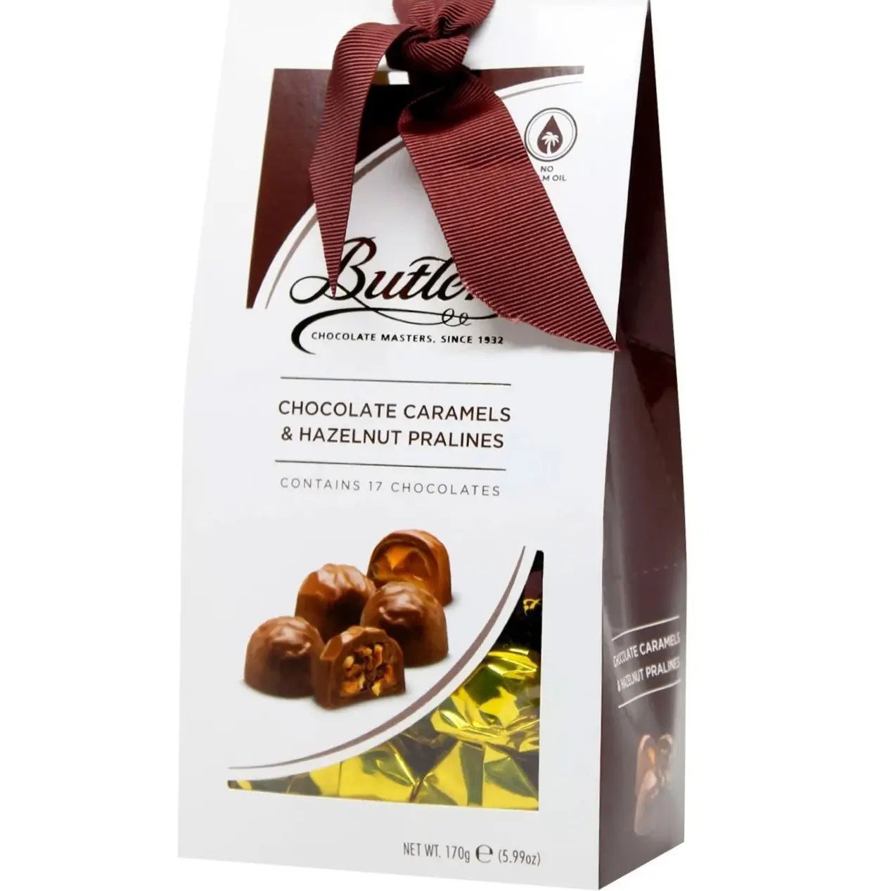 Цукерки шок BUTLERS кара праліне фундук 170г