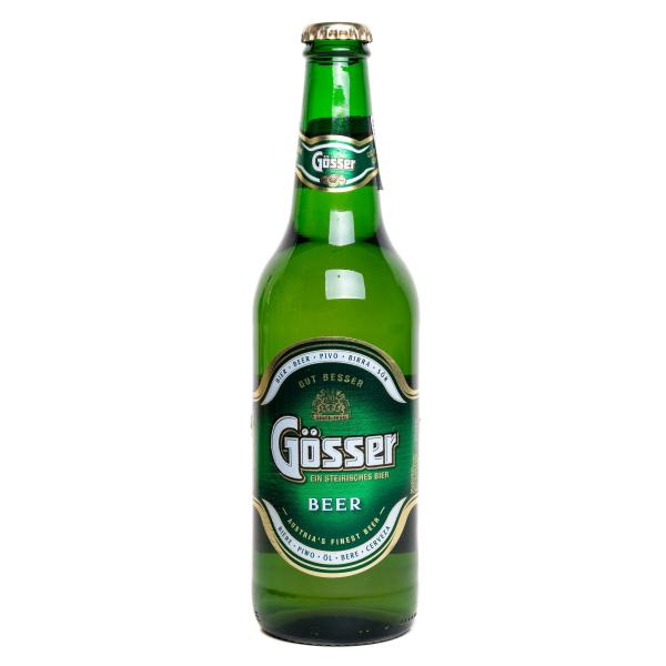 Пиво Gosser Light світле фільтр. 5.2% 0.5 л скло 