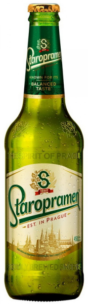 Пиво Staropramen світле 4.2% 0.45 л скло