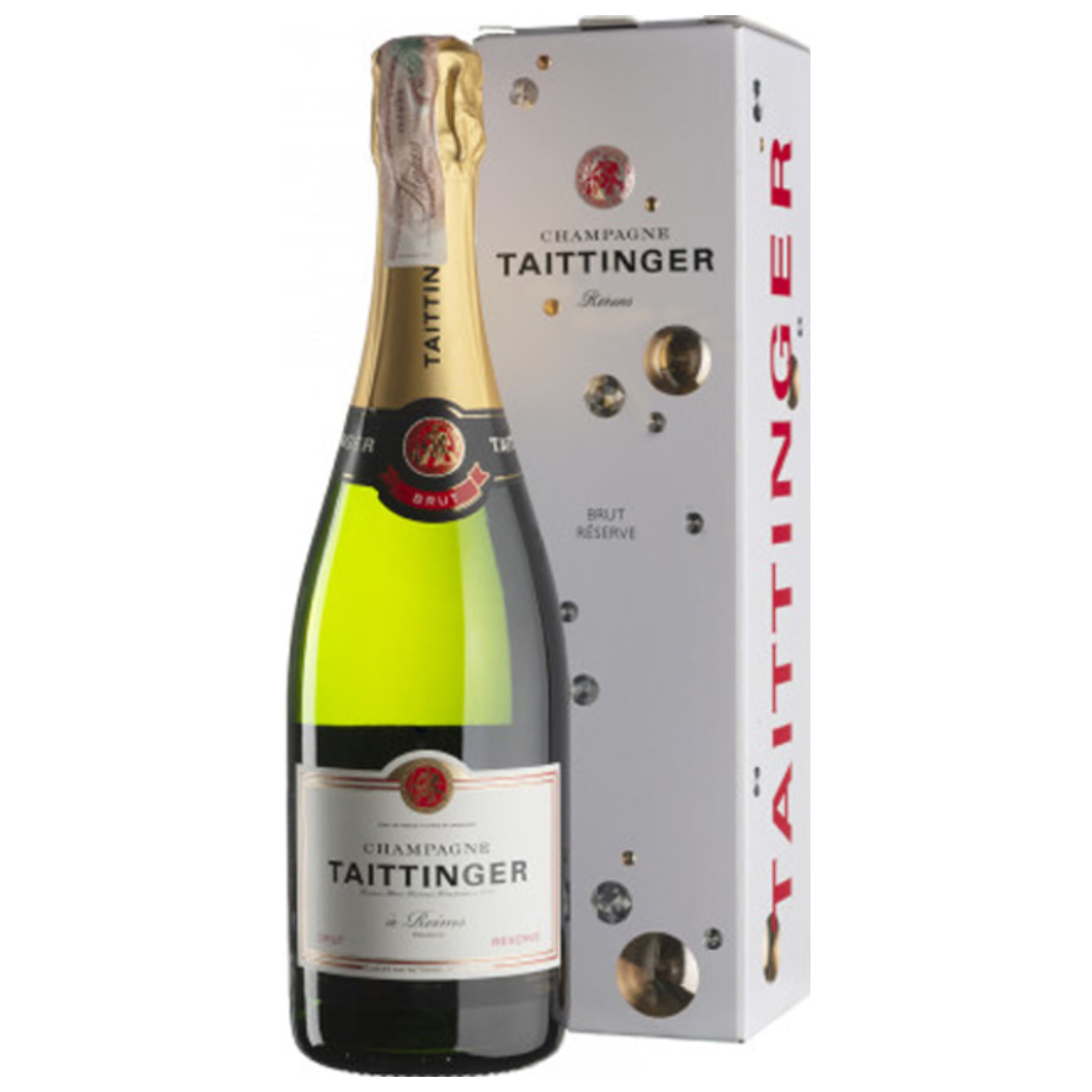 Шампанське Taittinger Brut Reserve сухе біле 12.5% 0.75 л gift box