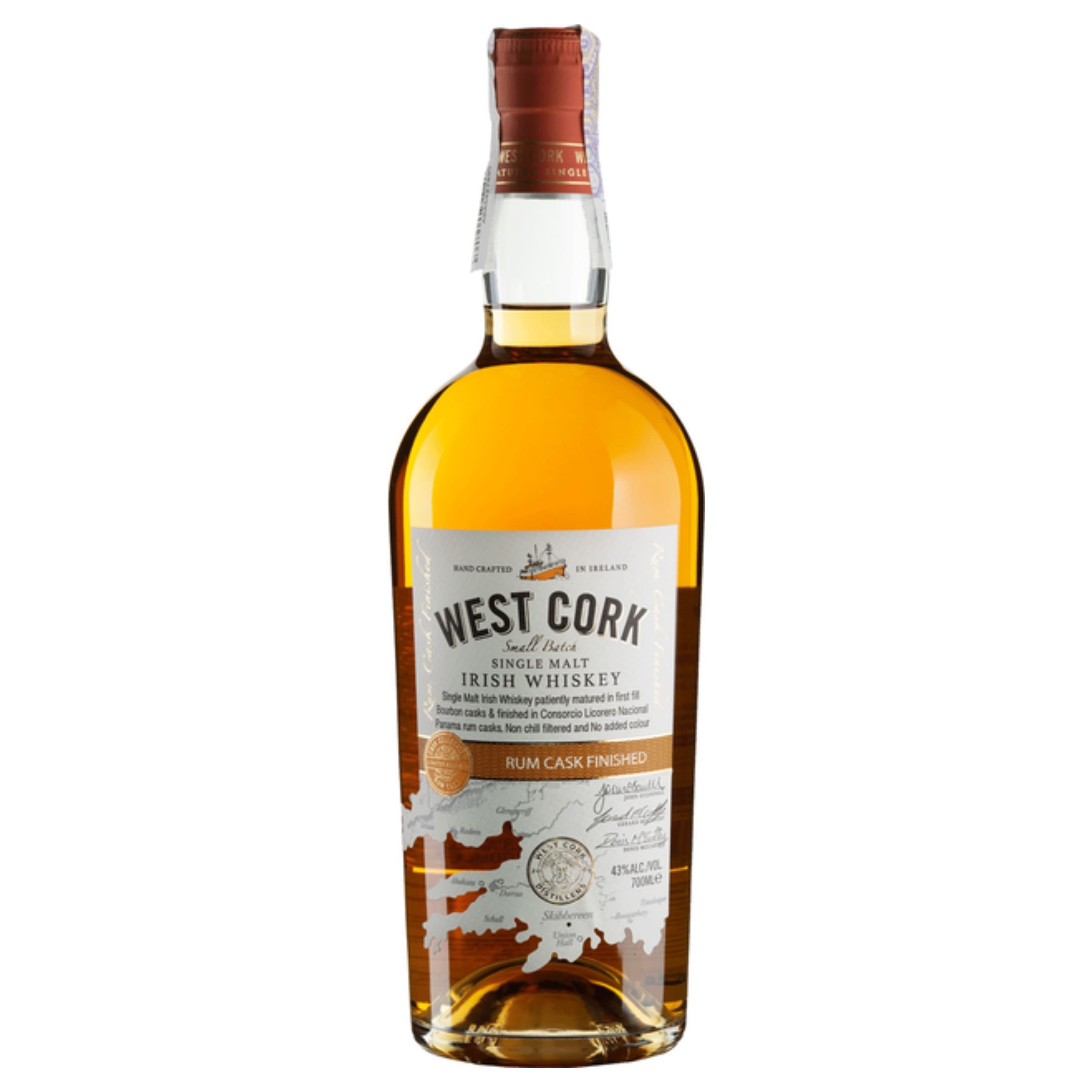 Віскі West Cork Small Batch Rum Cask 43% 0.7 л