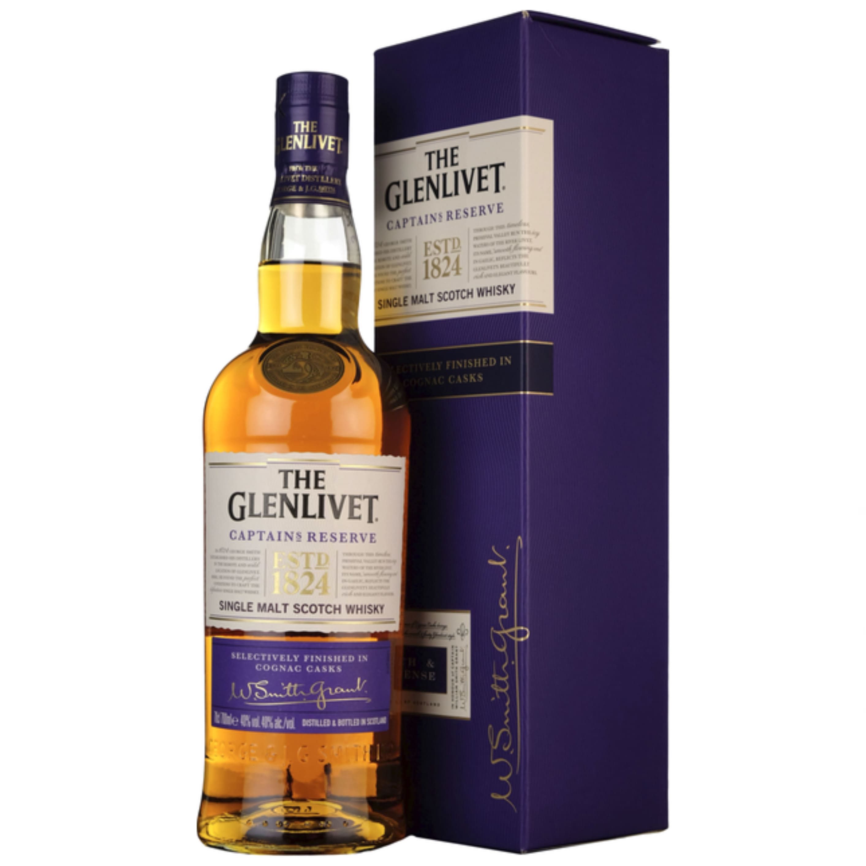 Віскі The Glenlivet Captain's Reserve 40% 0.7 л gift box