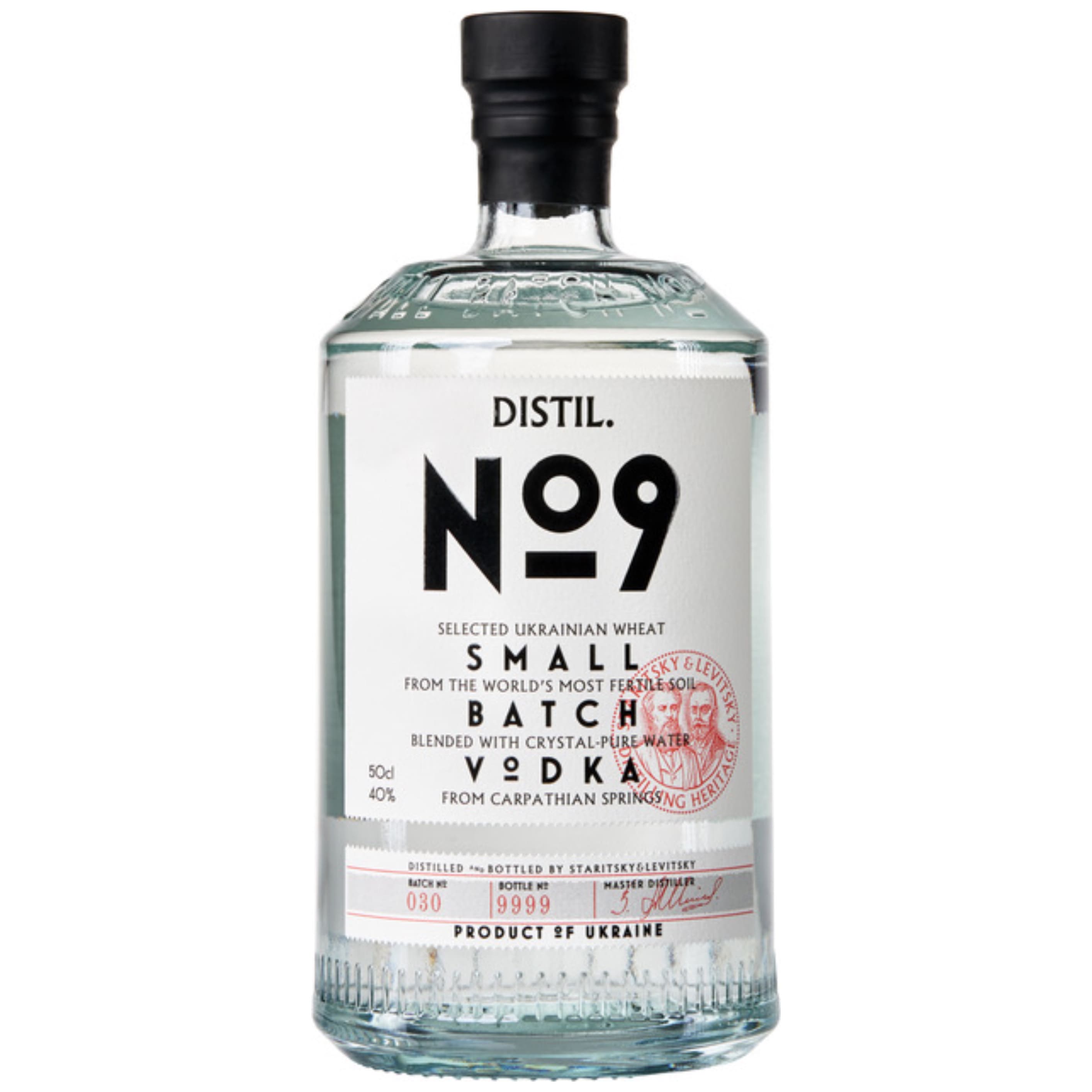 Горілка Distil.No9 40% 0.5 л