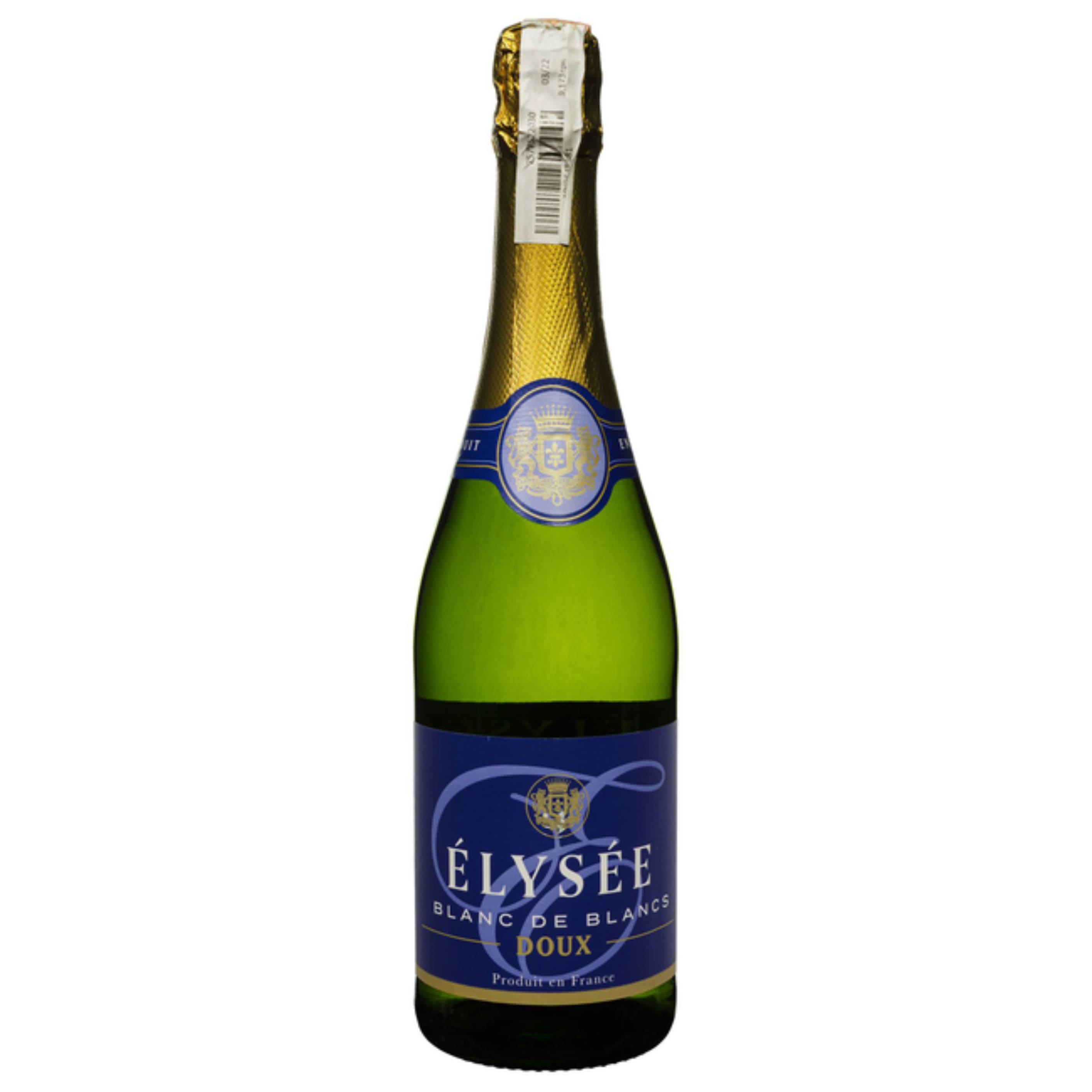Вино ігристе Elysee Blanc De Blancs Doux солодке біле 10.5% 0.75 л