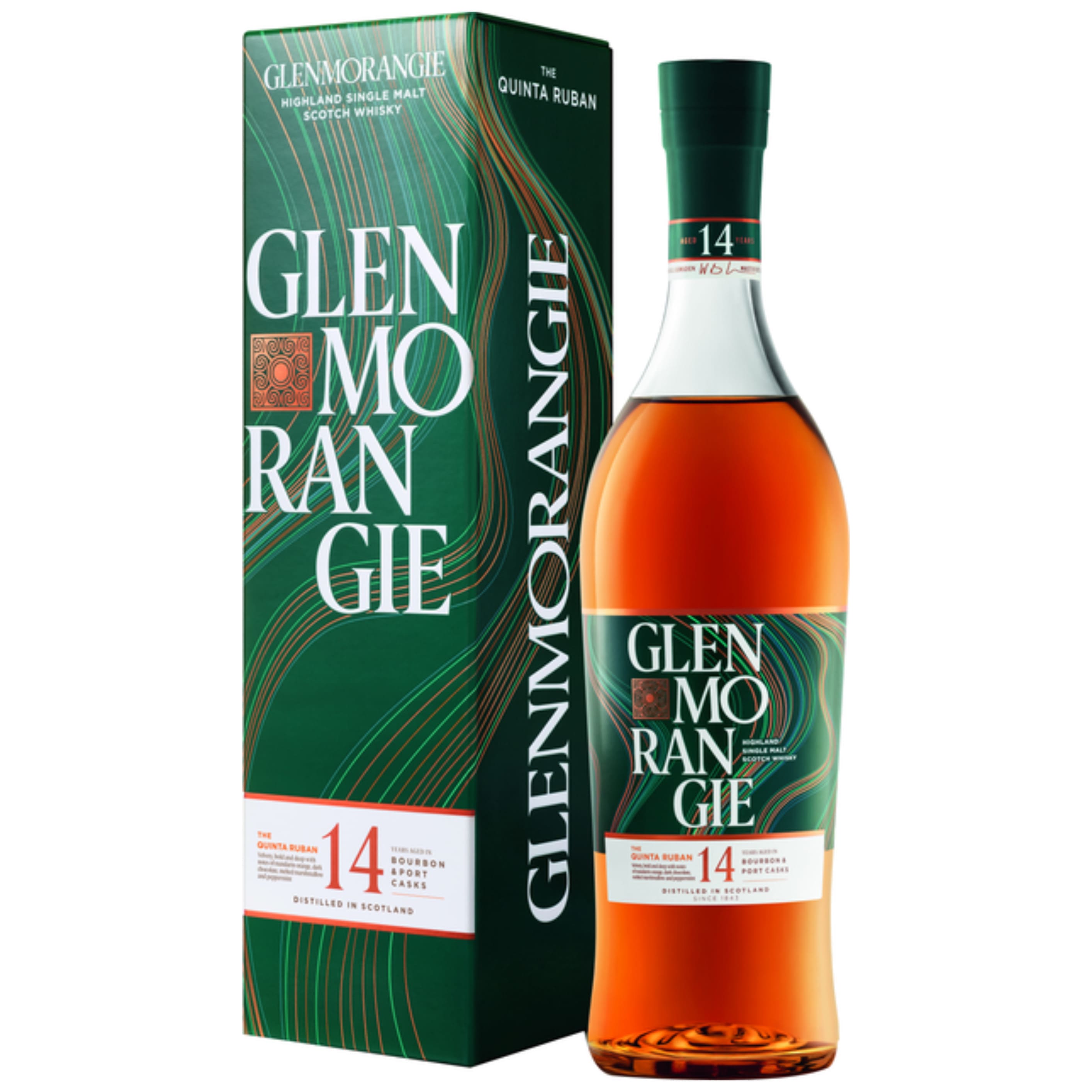 Віскі Glenmorangie The Quinta Ruban 14 y.o. 46% 0.7 л gift box