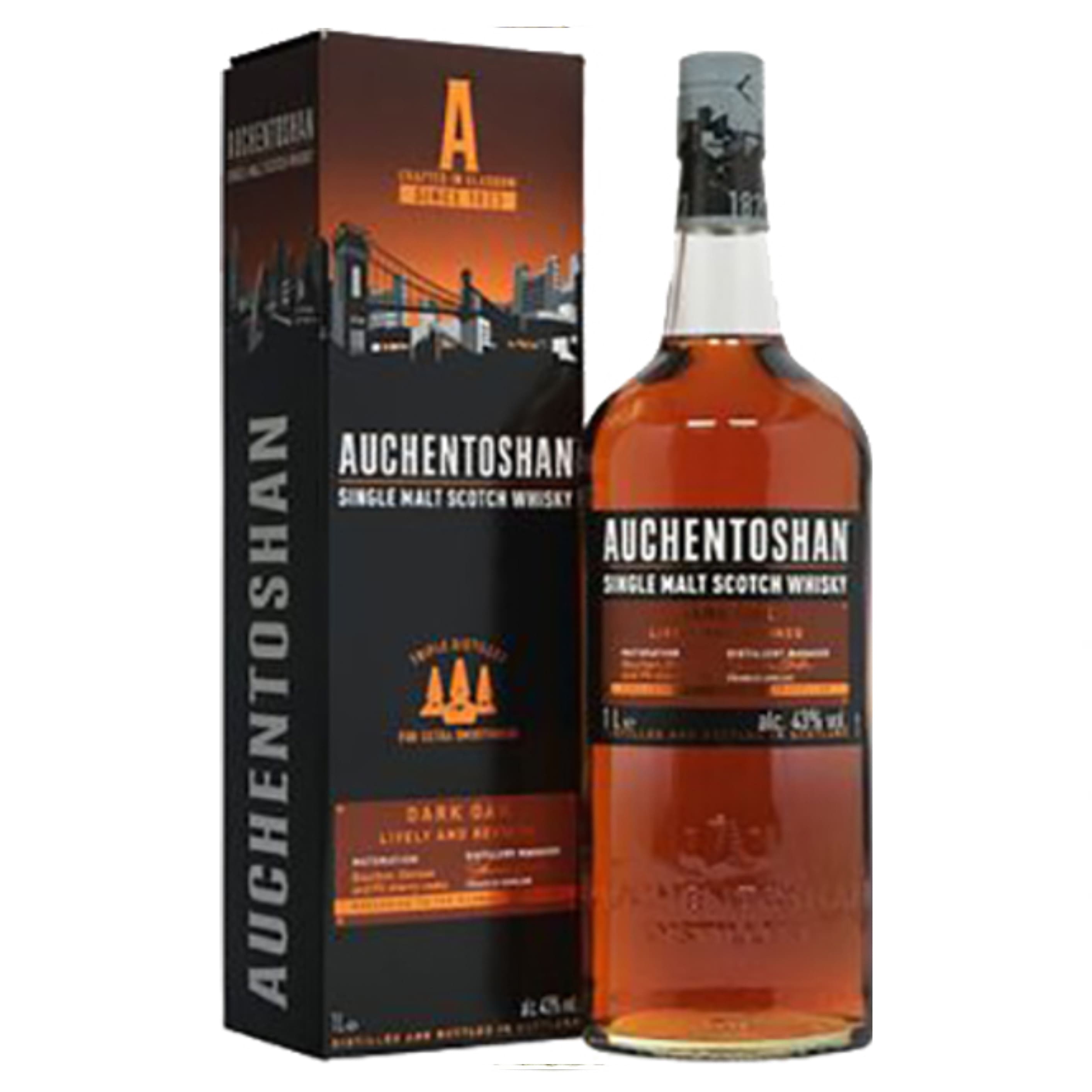 Віскі Auchentoshan Dark Oak 43% 1 л