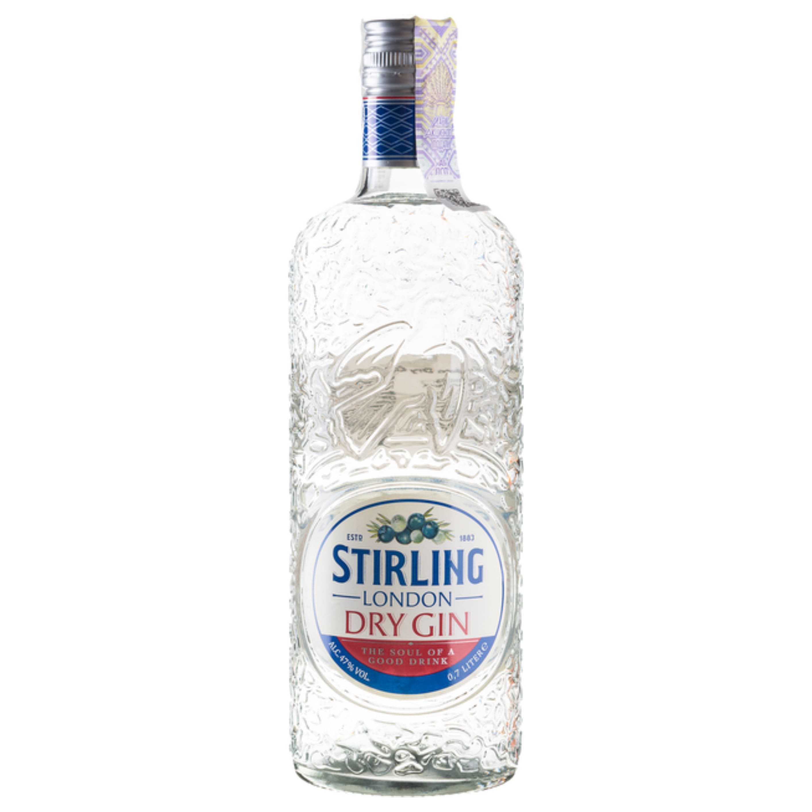 Джин Stirling London Dry Gin 47% 0.7 л