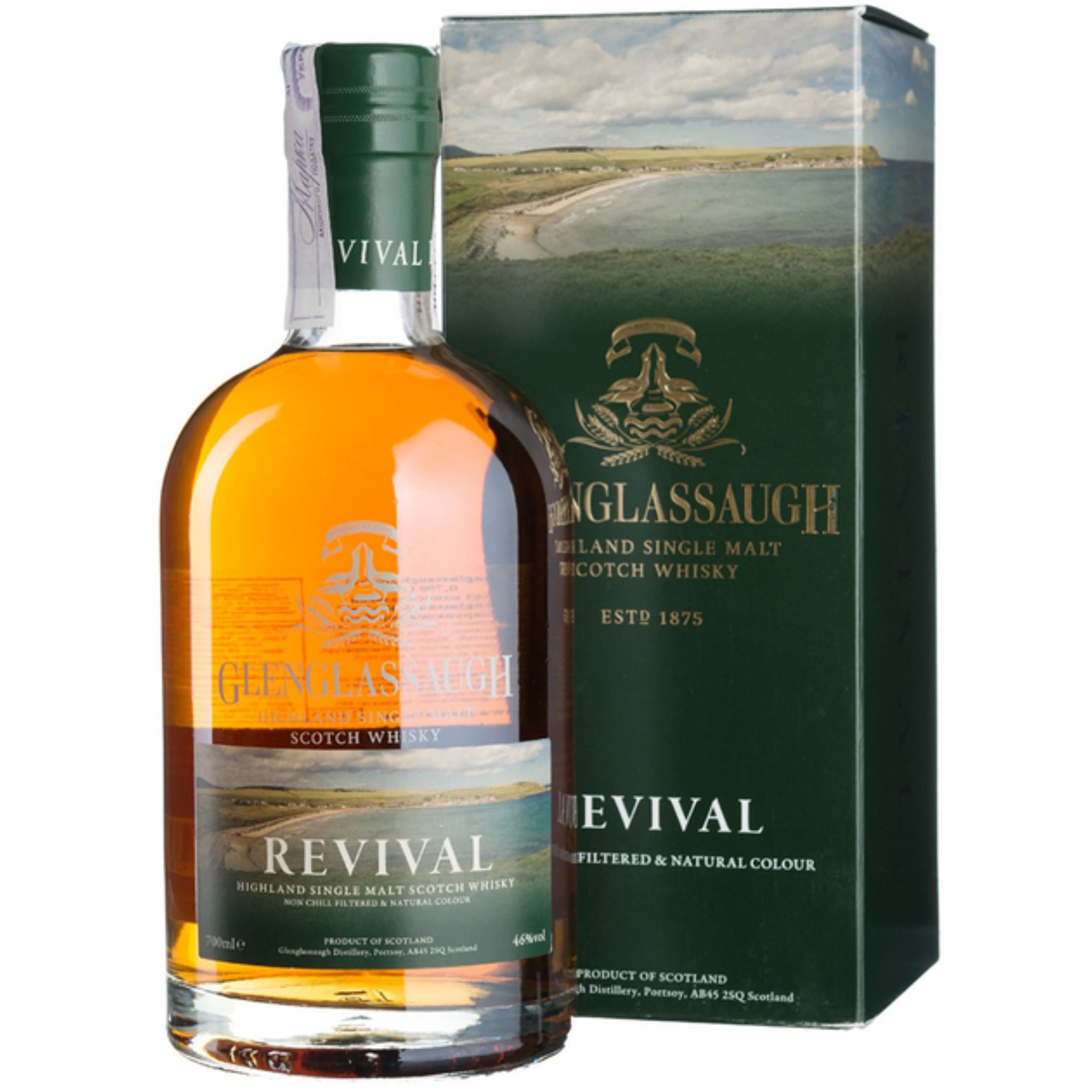 Віскі Glenglassaugh Revival 46% 0.7 л gift box