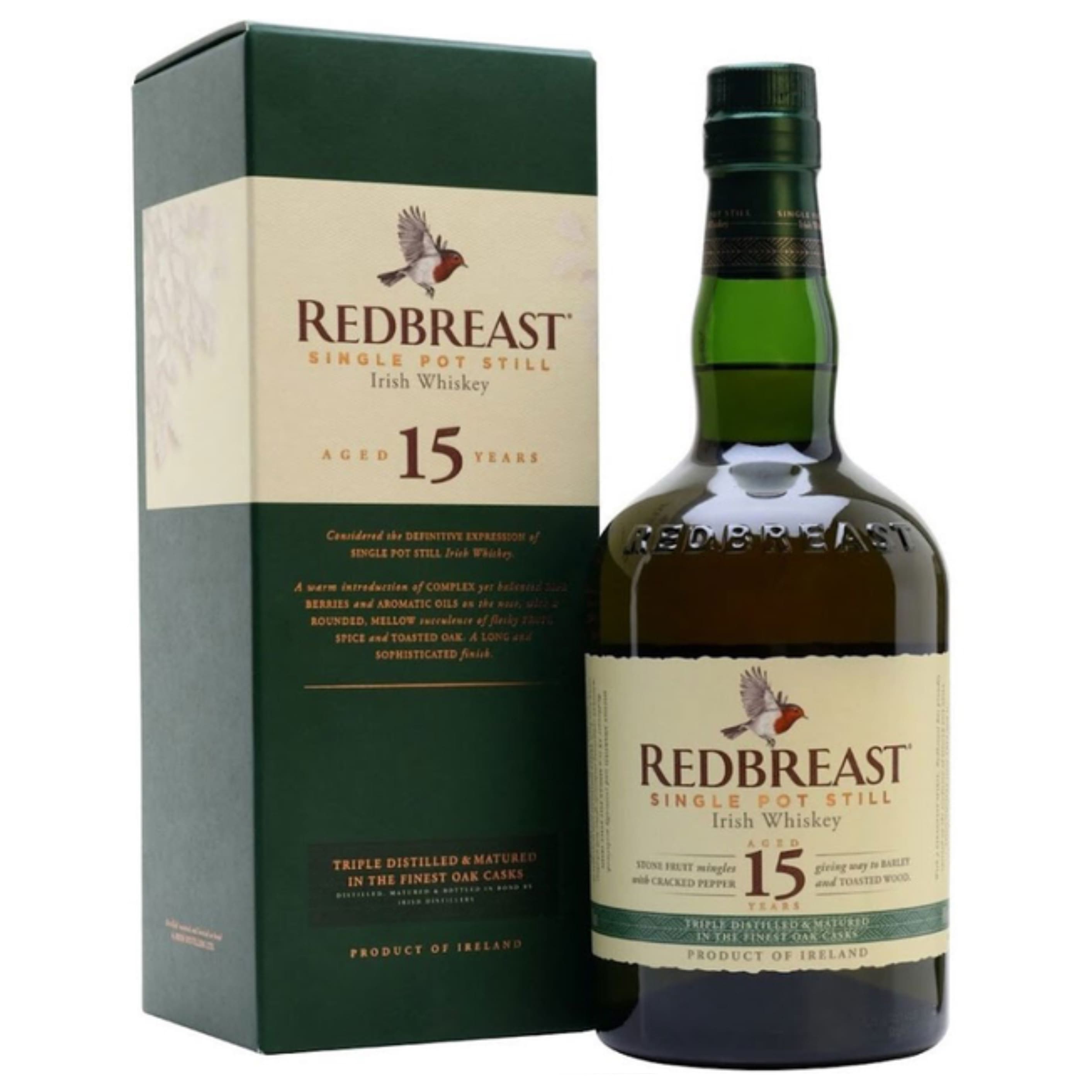Віскі Redbreast 15 y.o. 46% 0.7 л gift box