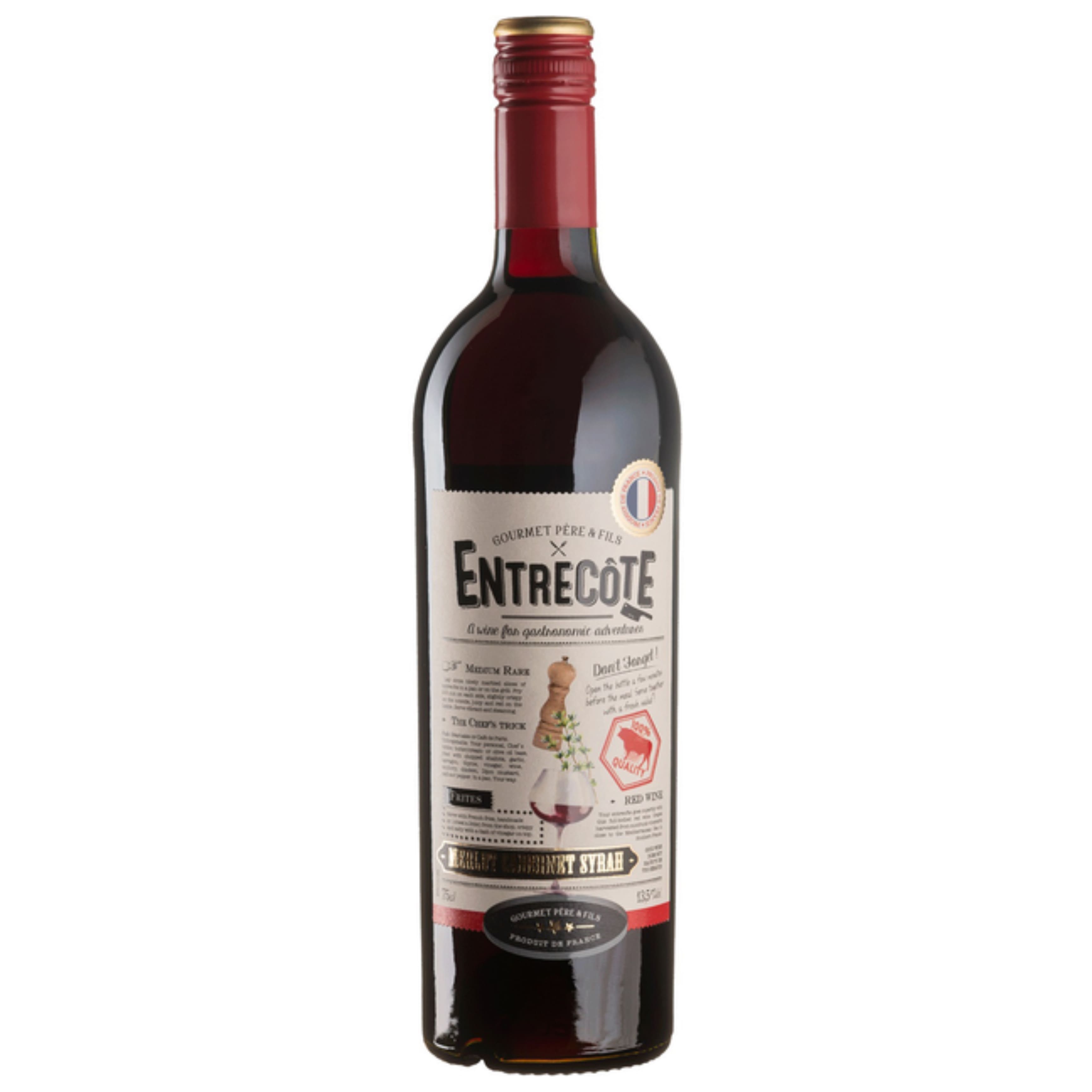 Вино Gourmet Pere & Fils Entrecote н/сухе червоне 13.5% 0.75 л