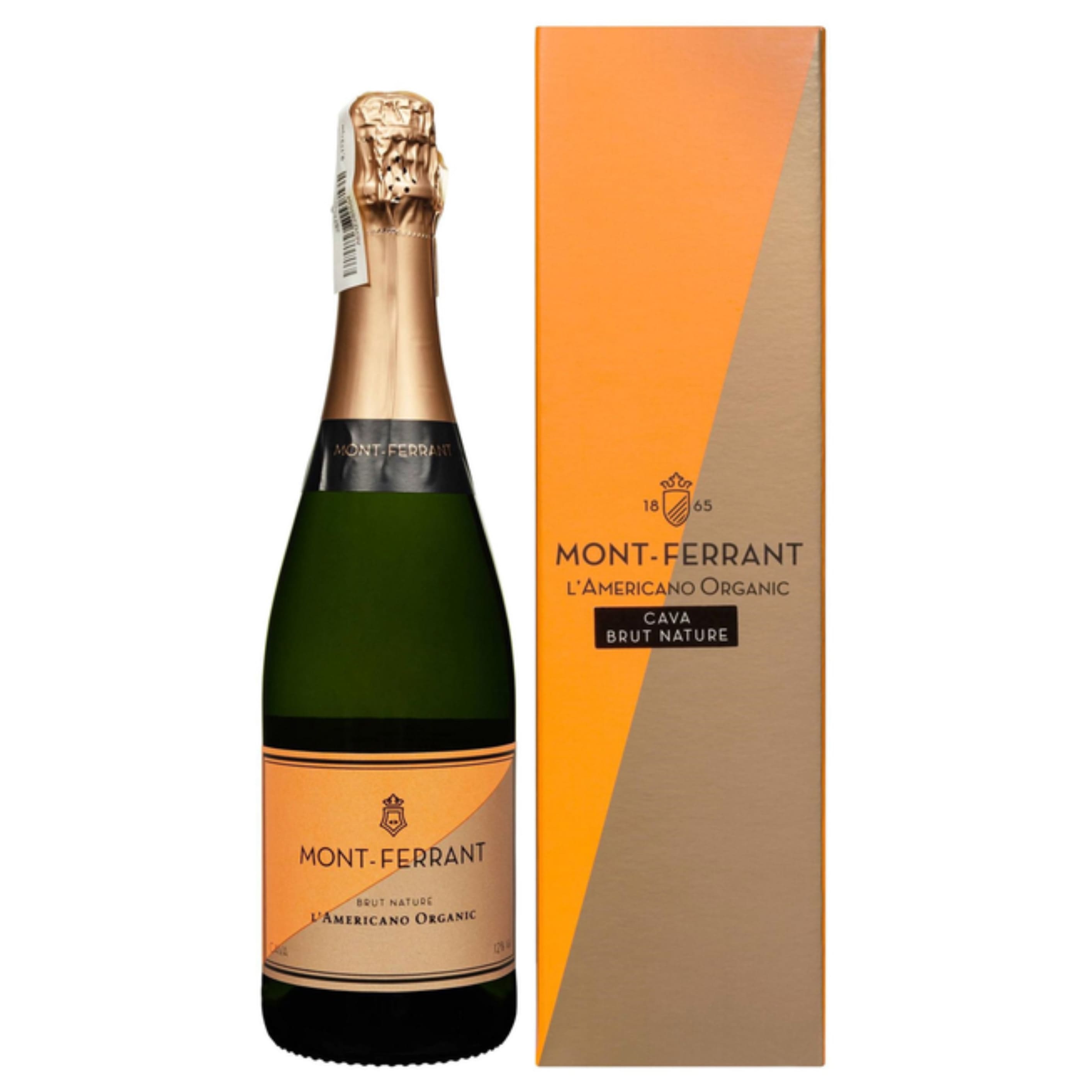 Вино ігр.Mont-Ferrant L'Americano Organic Cava Brut Nature сухе біле 12% 0.75 л