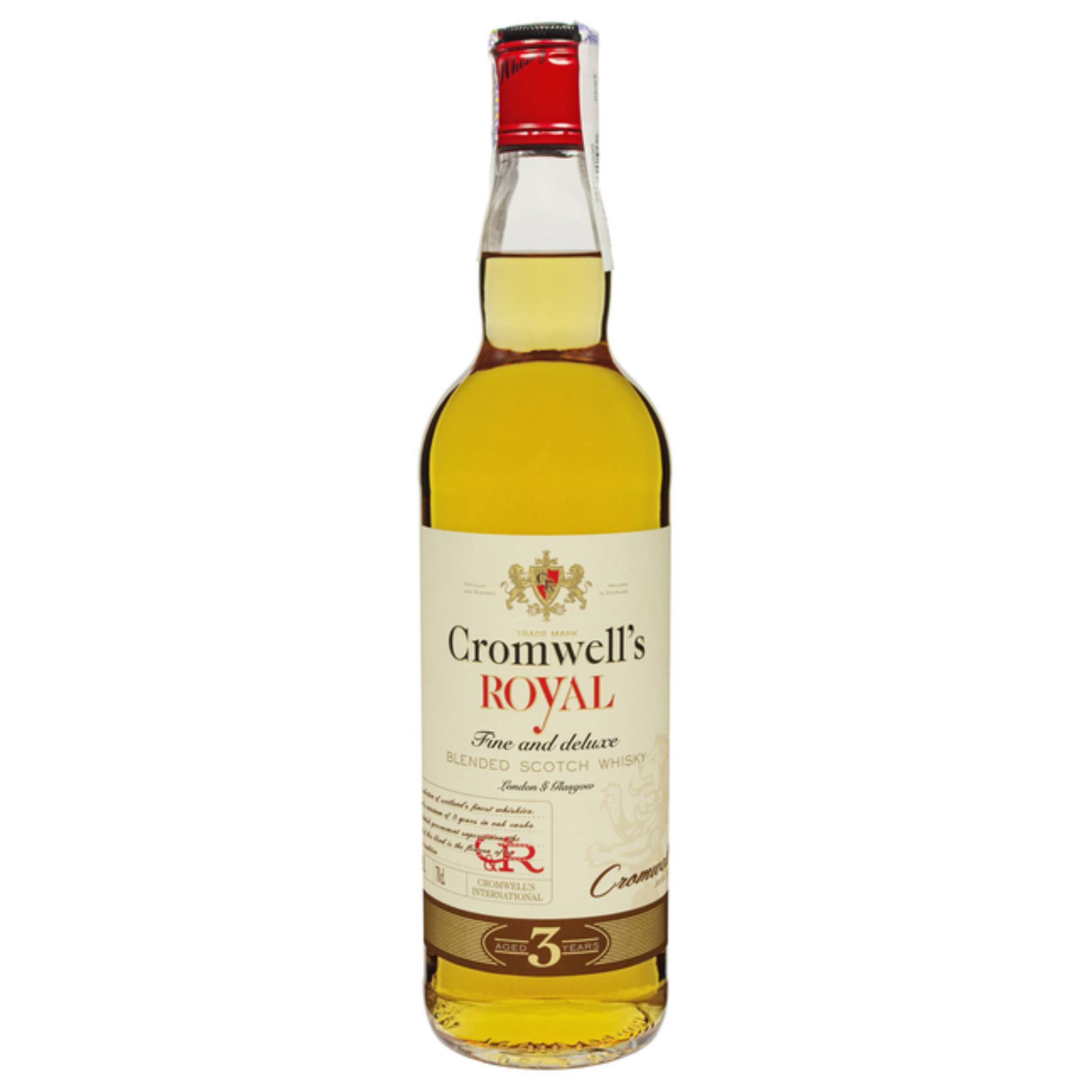 Віскі Cromwell's Royal Blended Scotch 40% 0.7 л 