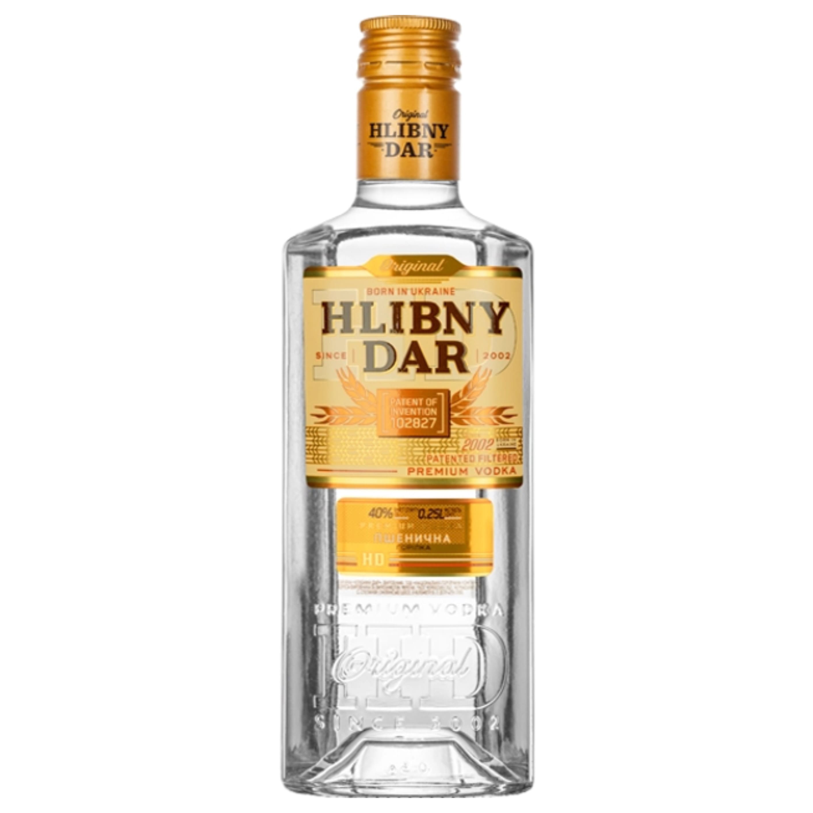 Горілка Hlibny Dar Пшенична 40% 0.25 л 