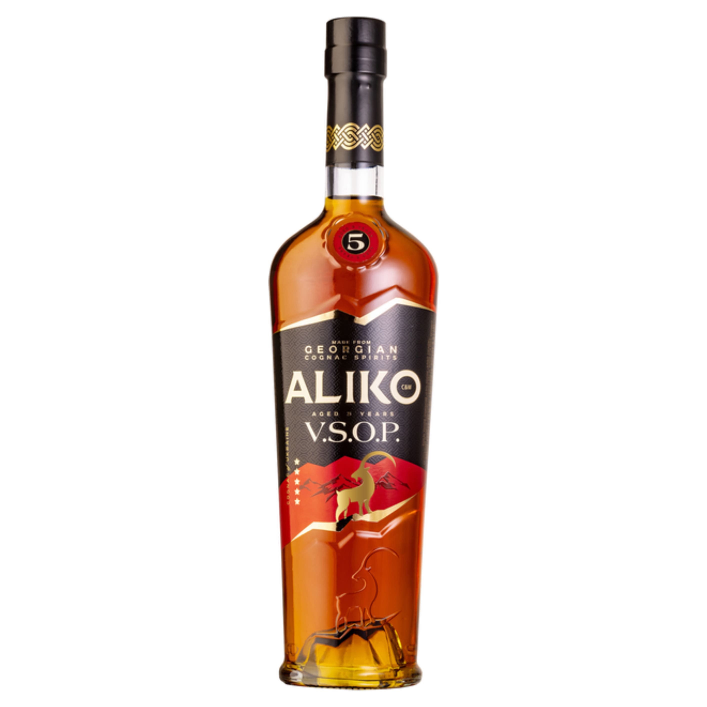 Коньяк України АЛІКО СІЕНДВІ  5 зірочок, 40%  0,5 л