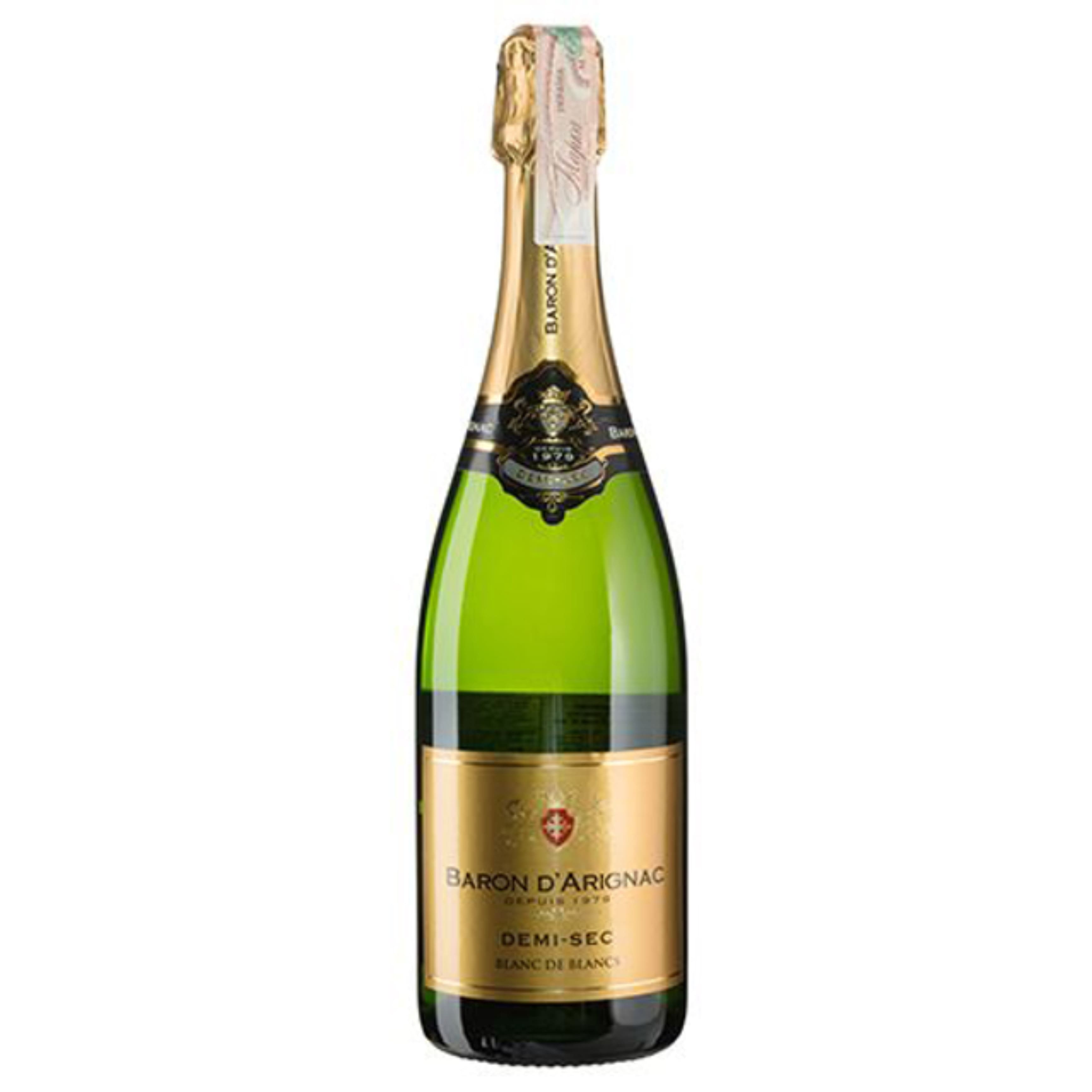 Вино ігристе Baron d'Arignac Demi-Sec н/сухе біле 11% 0.75 л