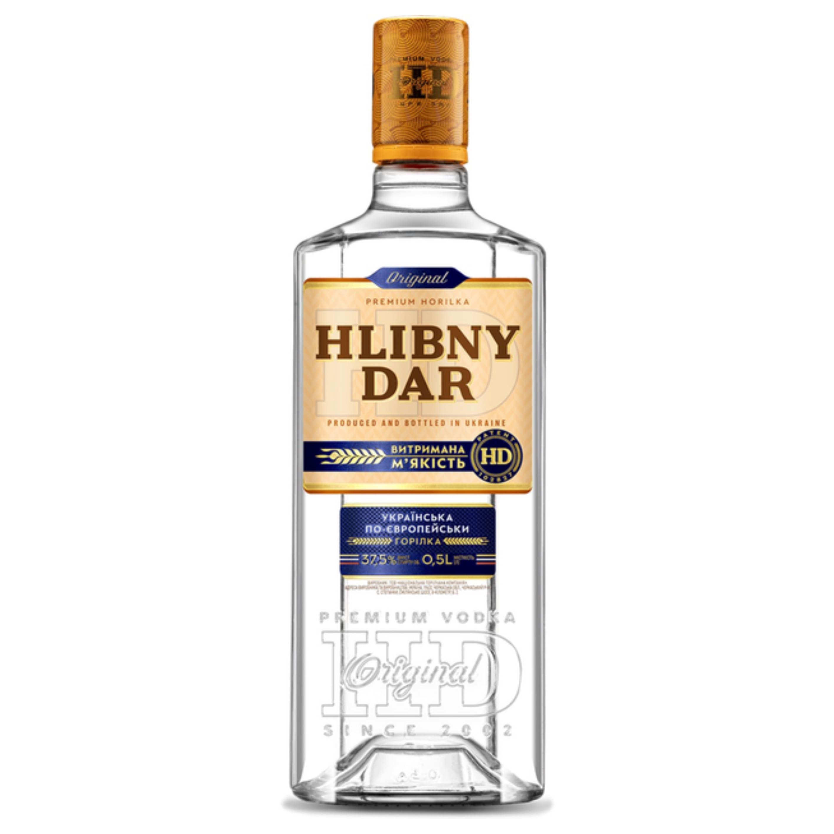 Горілка Hlibny Dar Українська по-європейськи 37.5% 0.5 л