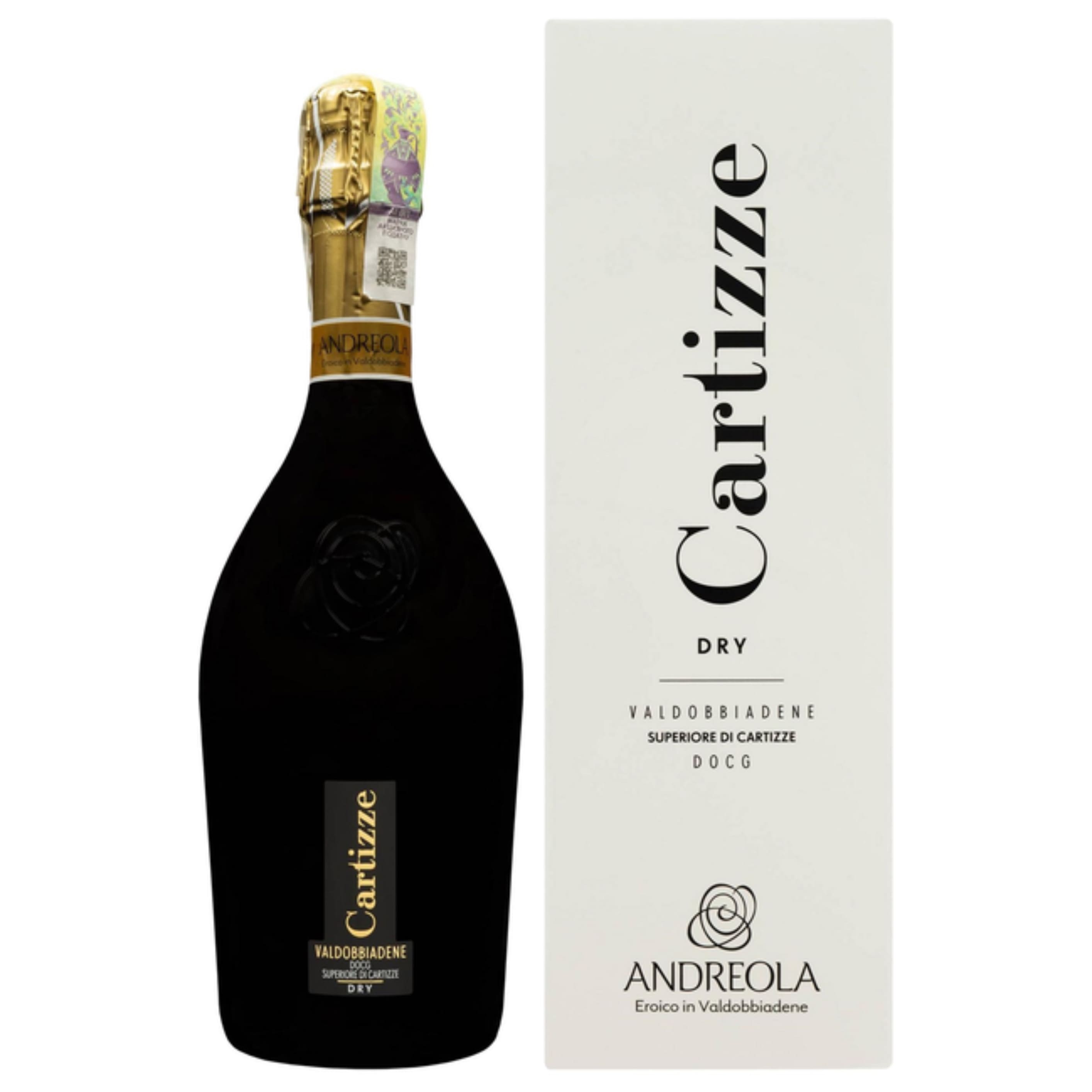 Вино ігр. Andreola Cartizze Valdob. Superiore Dry сухе біле 11.5% 0.75л gift box