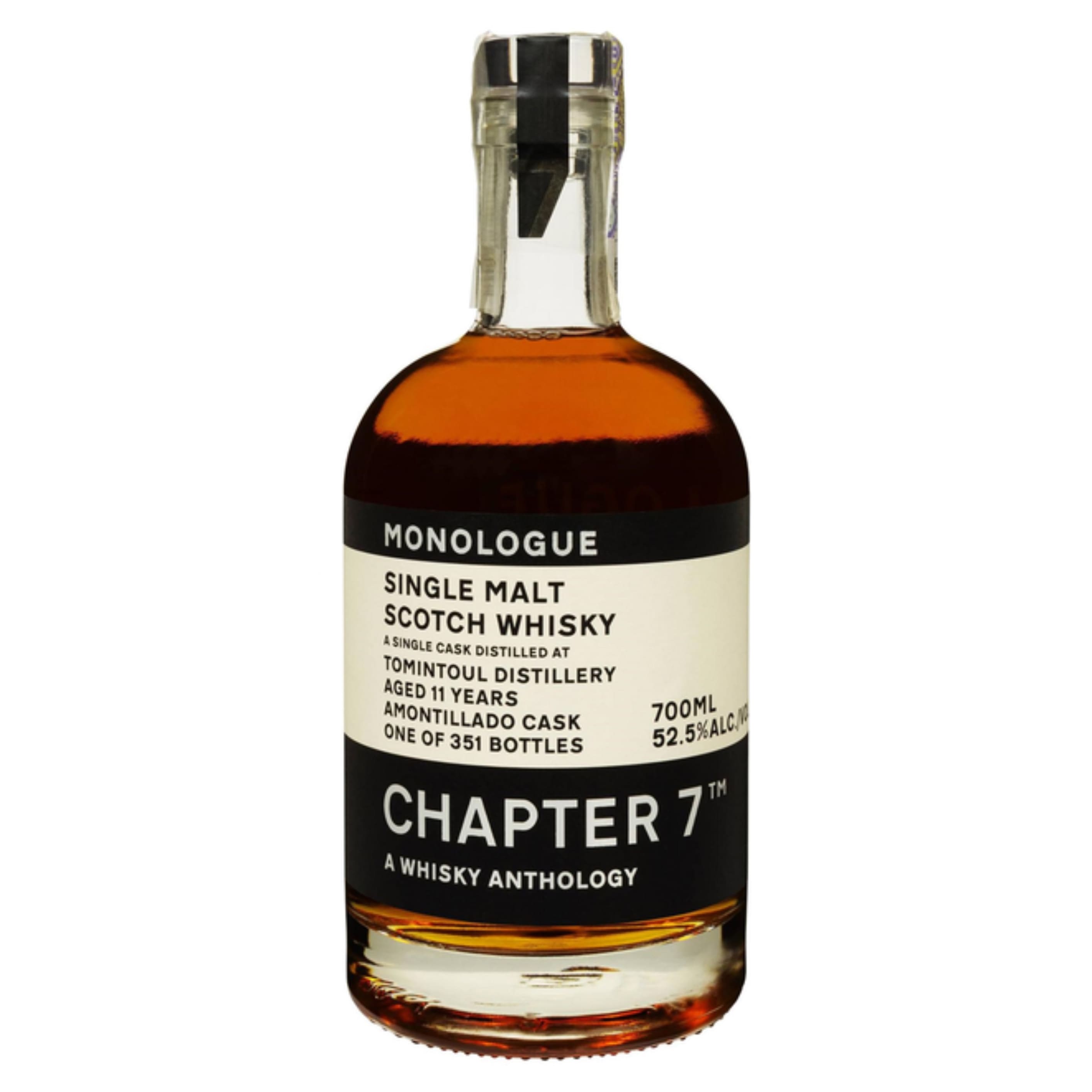 Віскі Chapter 7 Monologue Single Malt Scotch Tomintoul 11 y.o. 52.5% 0.7 л