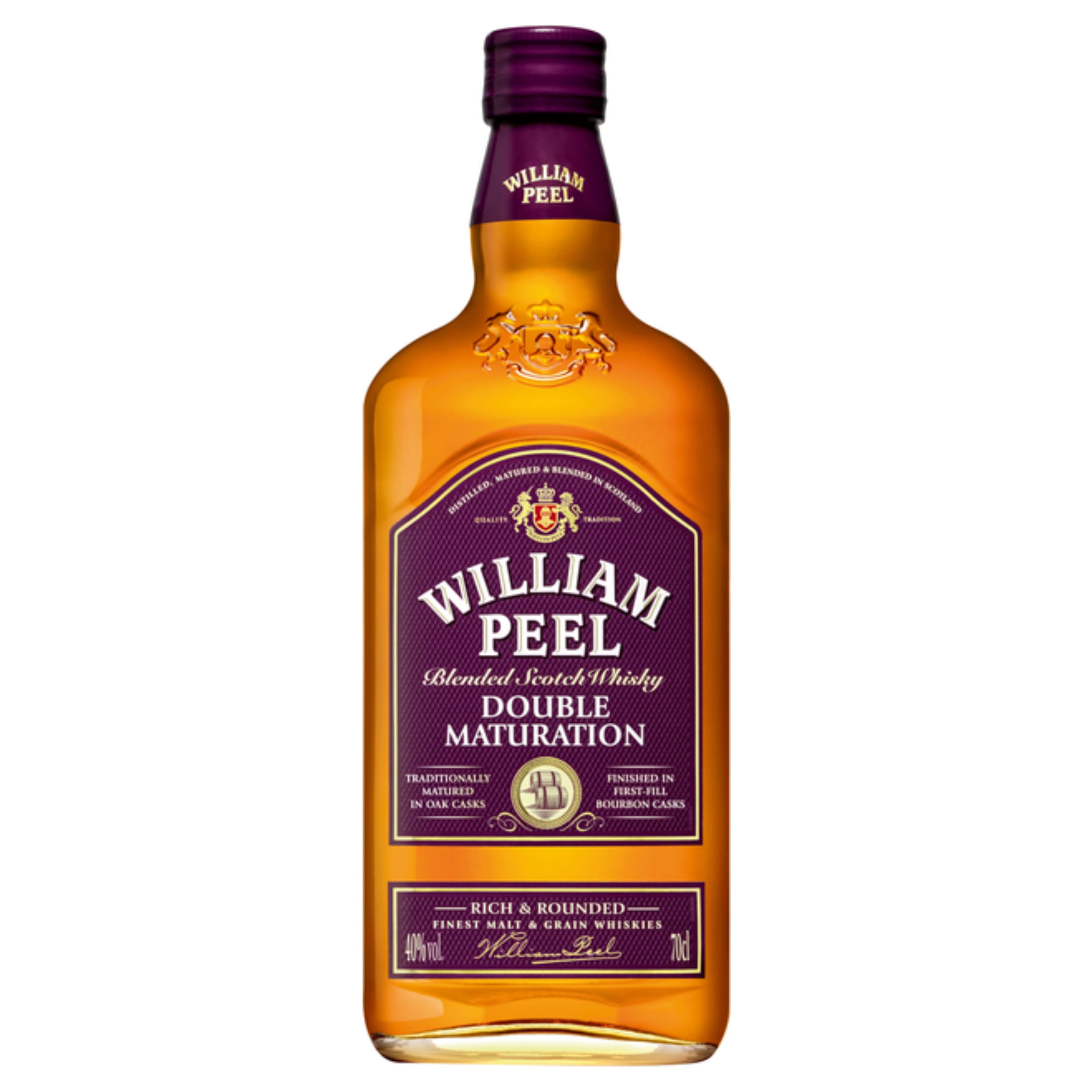 Віскі William Peel Double Maturation Blended Scotch Whisky 40% 0.7 л 