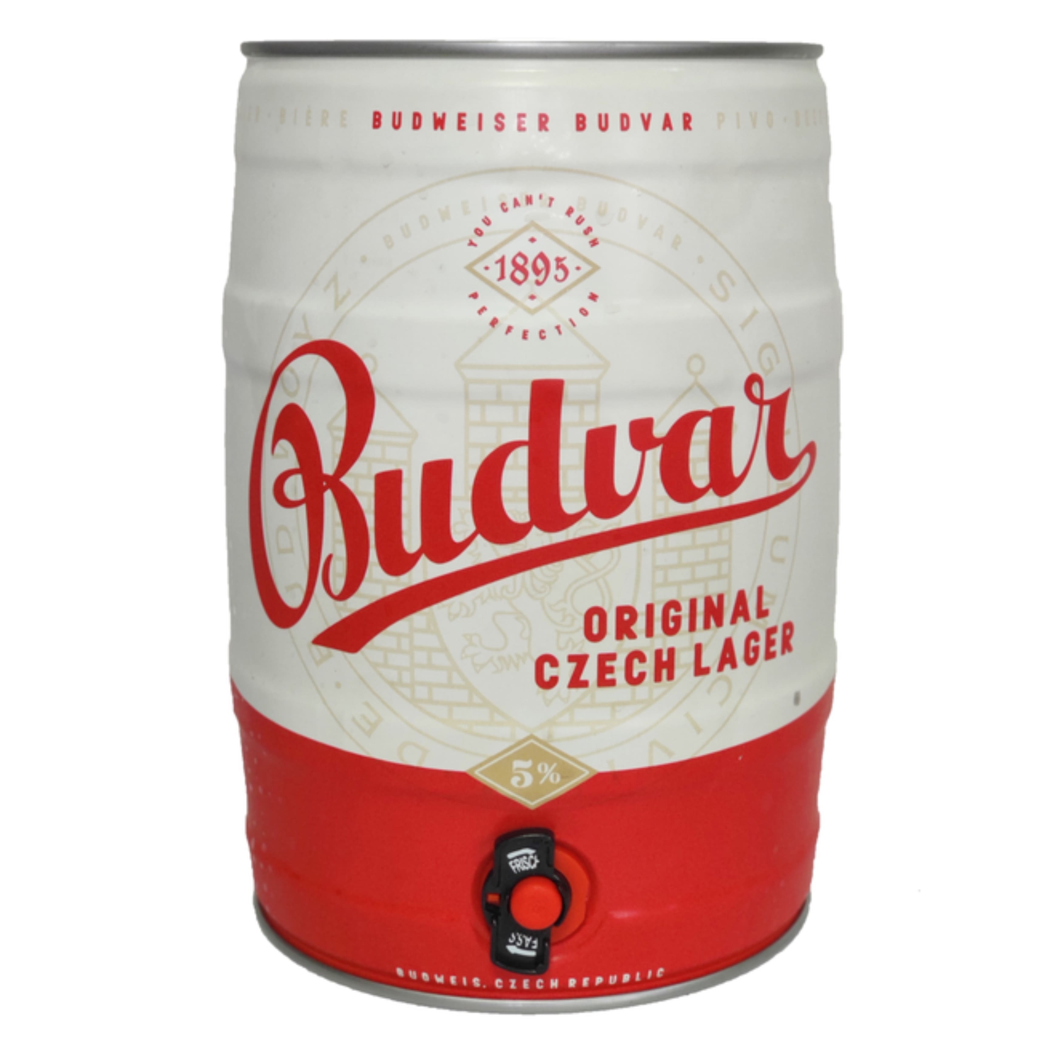 Пиво Budweiser Budvar світле 5% 5 л