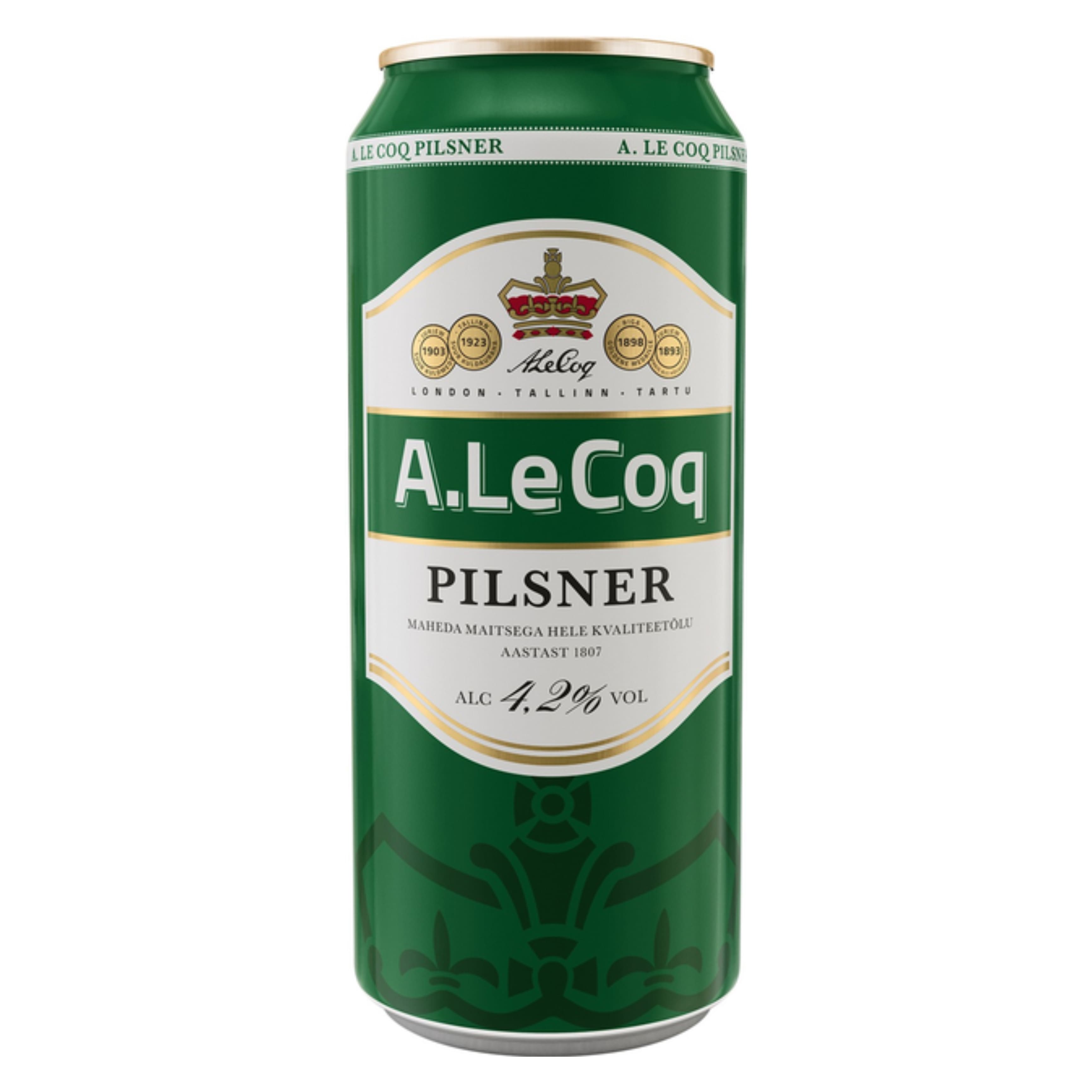Пиво A. Le Coq Pilsner світле 4.2% 0.5 л з/б