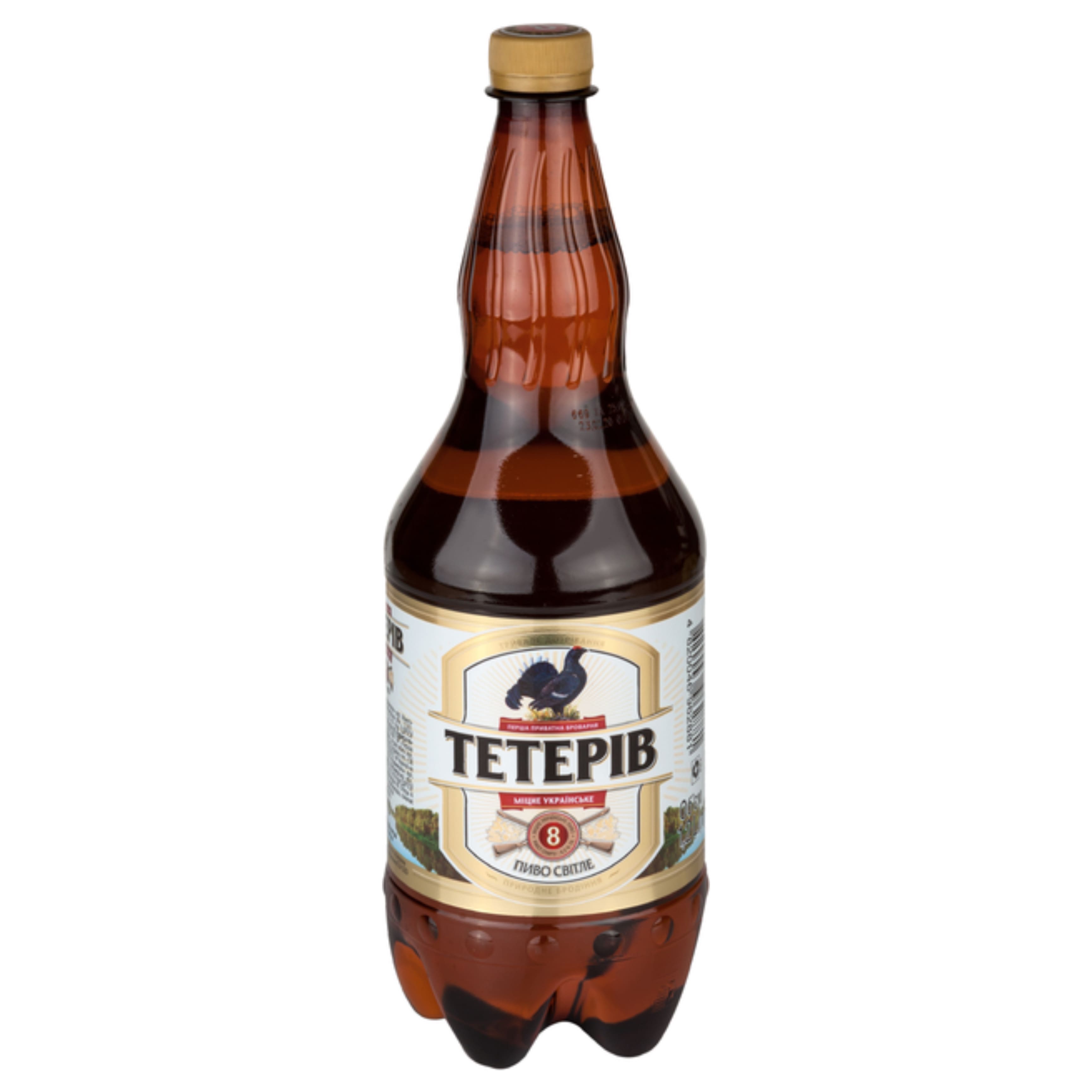 Пиво Тетерів міцне світле 8% 1.2 л ПЕТ