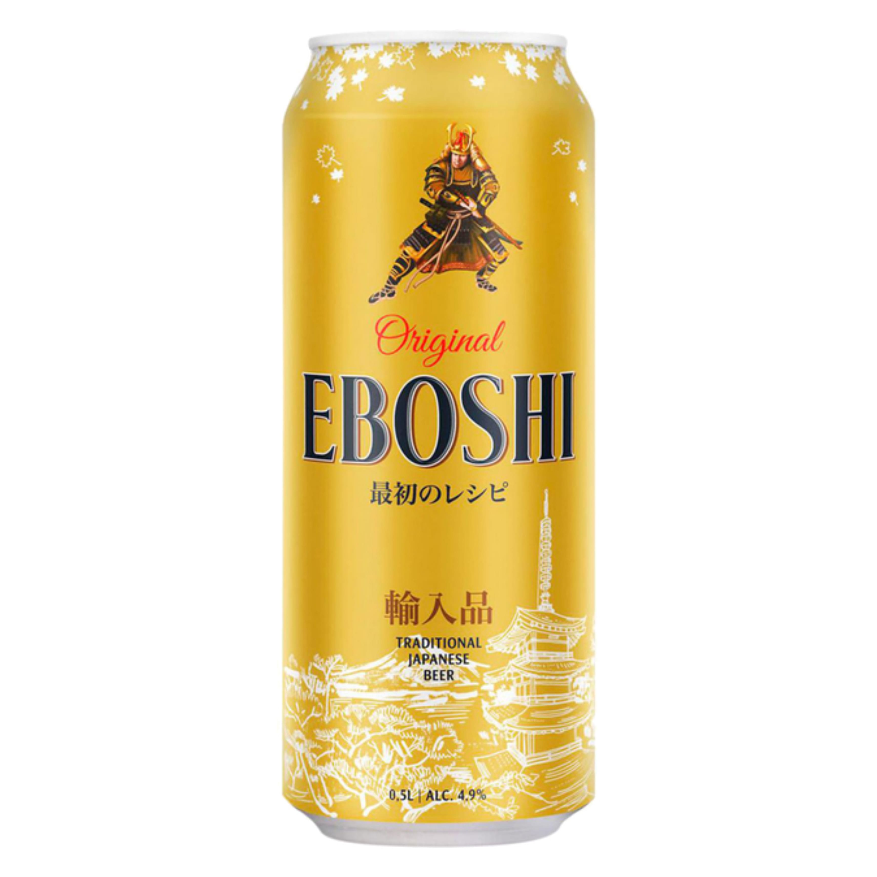 Пиво Eboshi світле 4.9% 0.5 л з/б