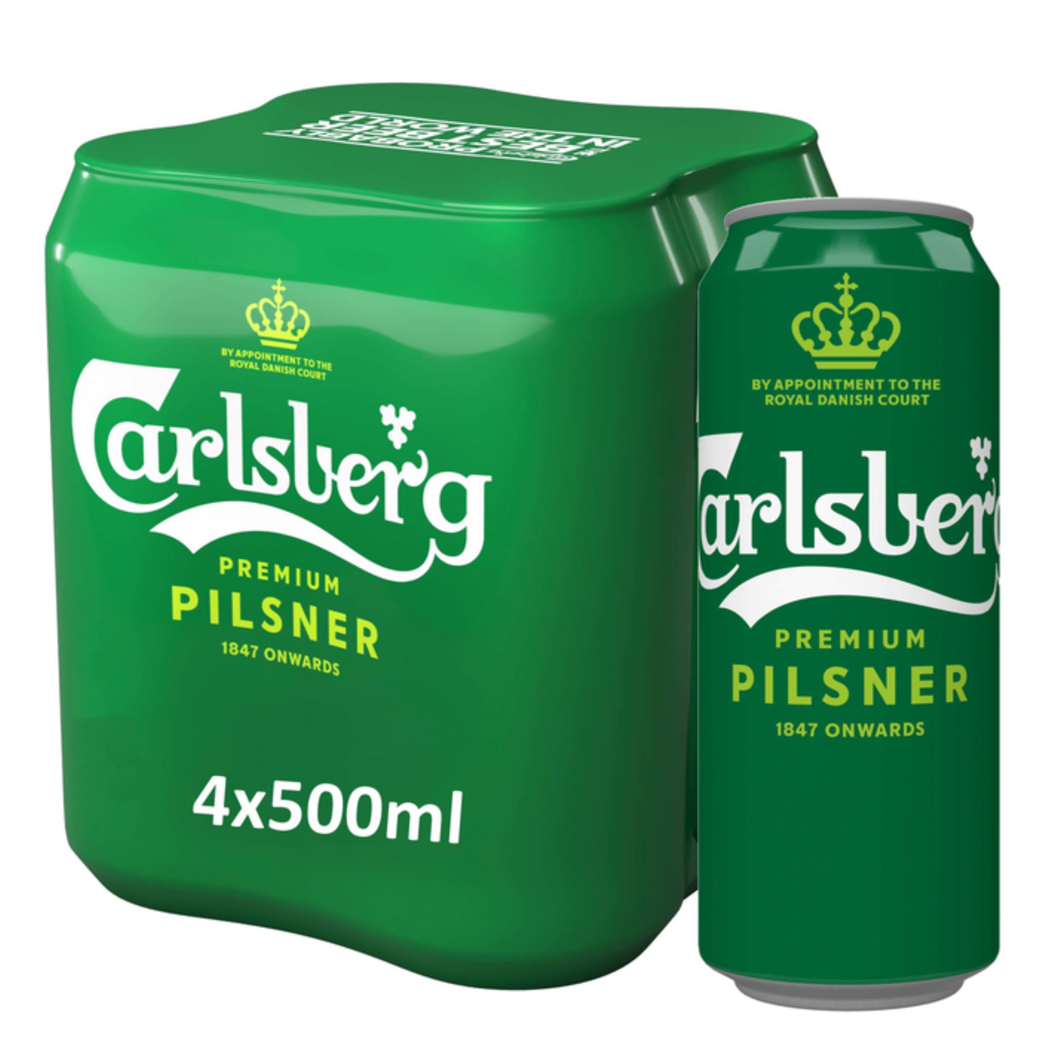 Пиво Carlsberg Premium Pilsner світле 5% 4 шт по 0.5 л з/б