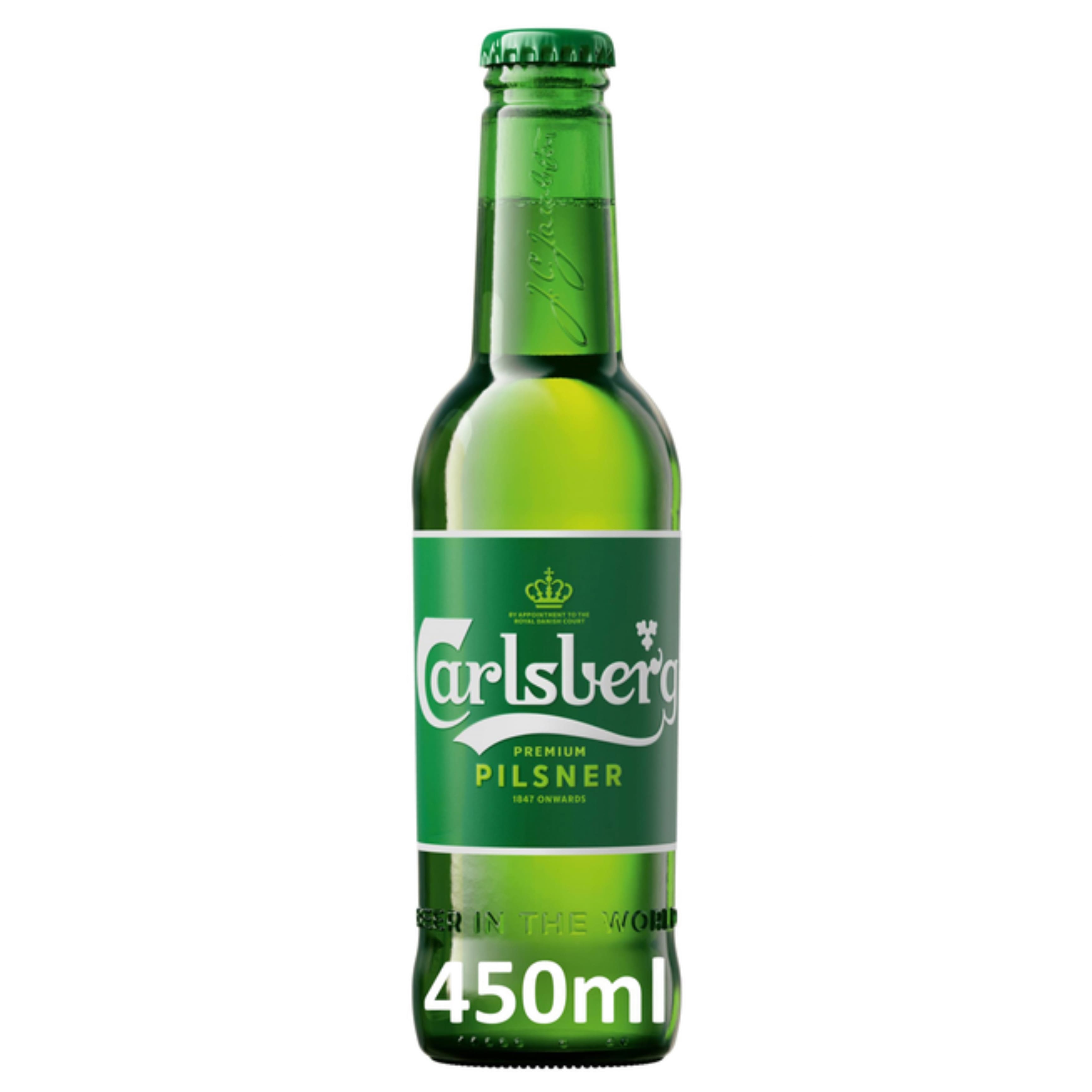 Пиво Carlsberg Premium Pilsner світле 5% 0.45 л скло