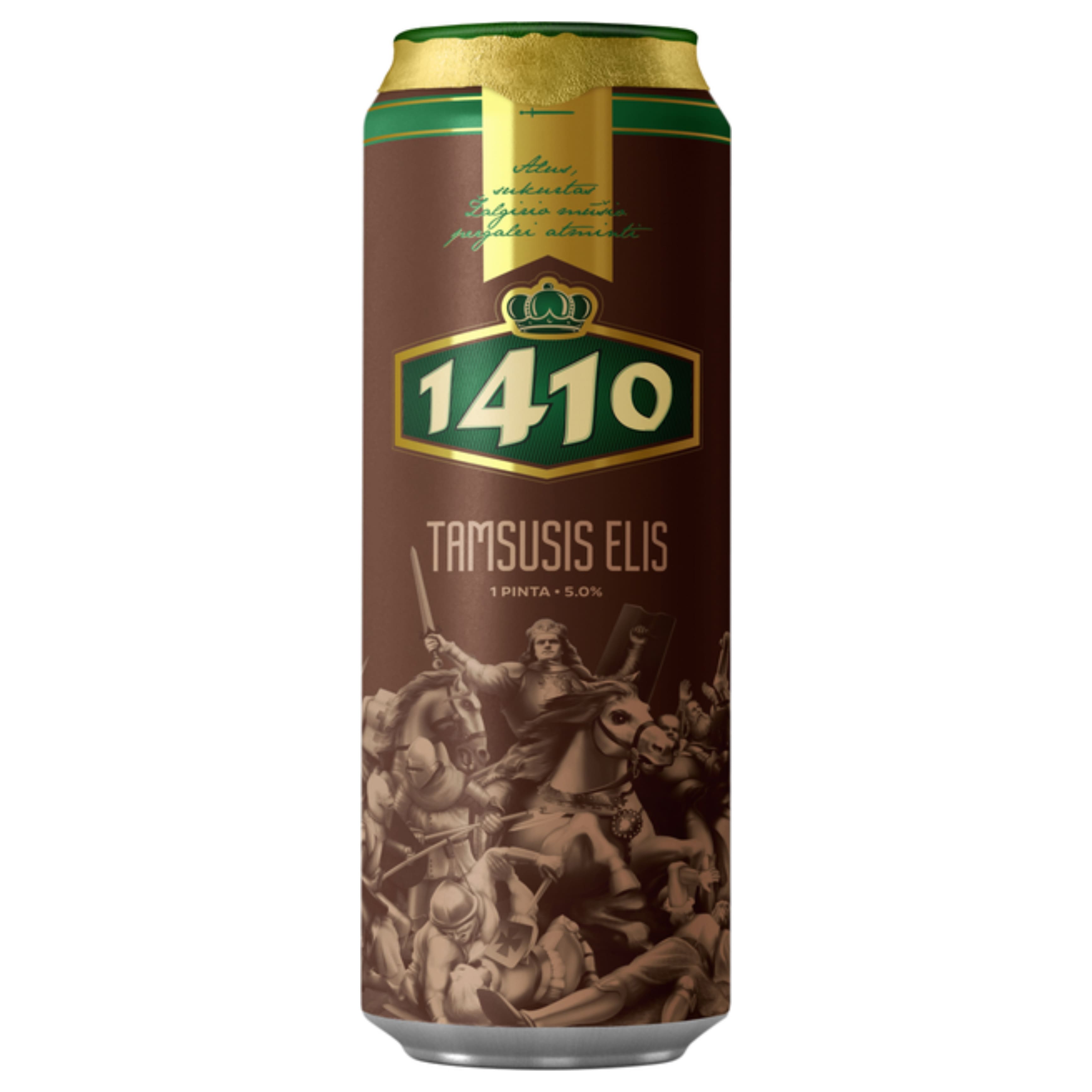 Пиво Volfas Engelman 1410 Tamsusis темне 5% 0.568 л з/б