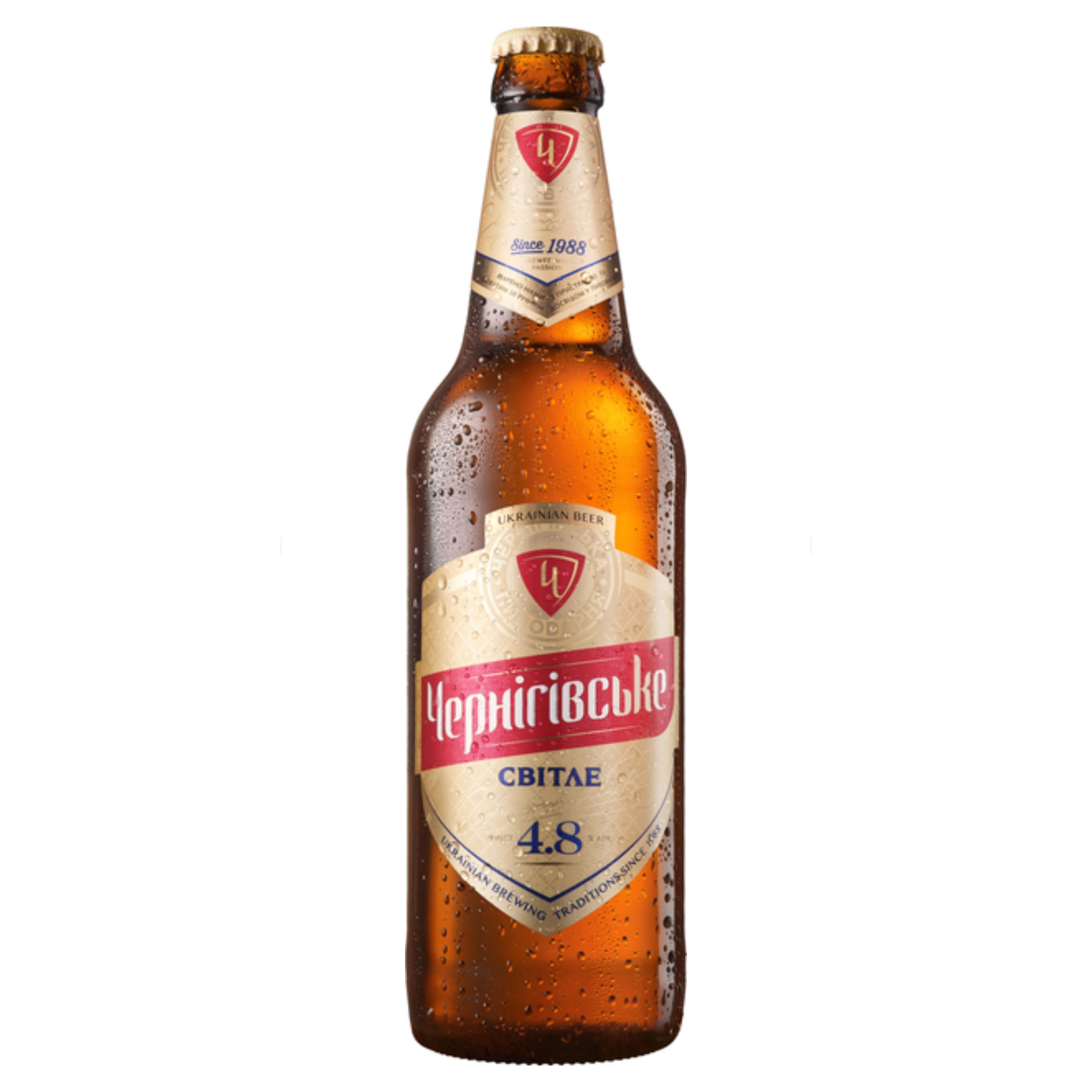 Пиво Чернігівське Світле 4.6% 0.5 л скло