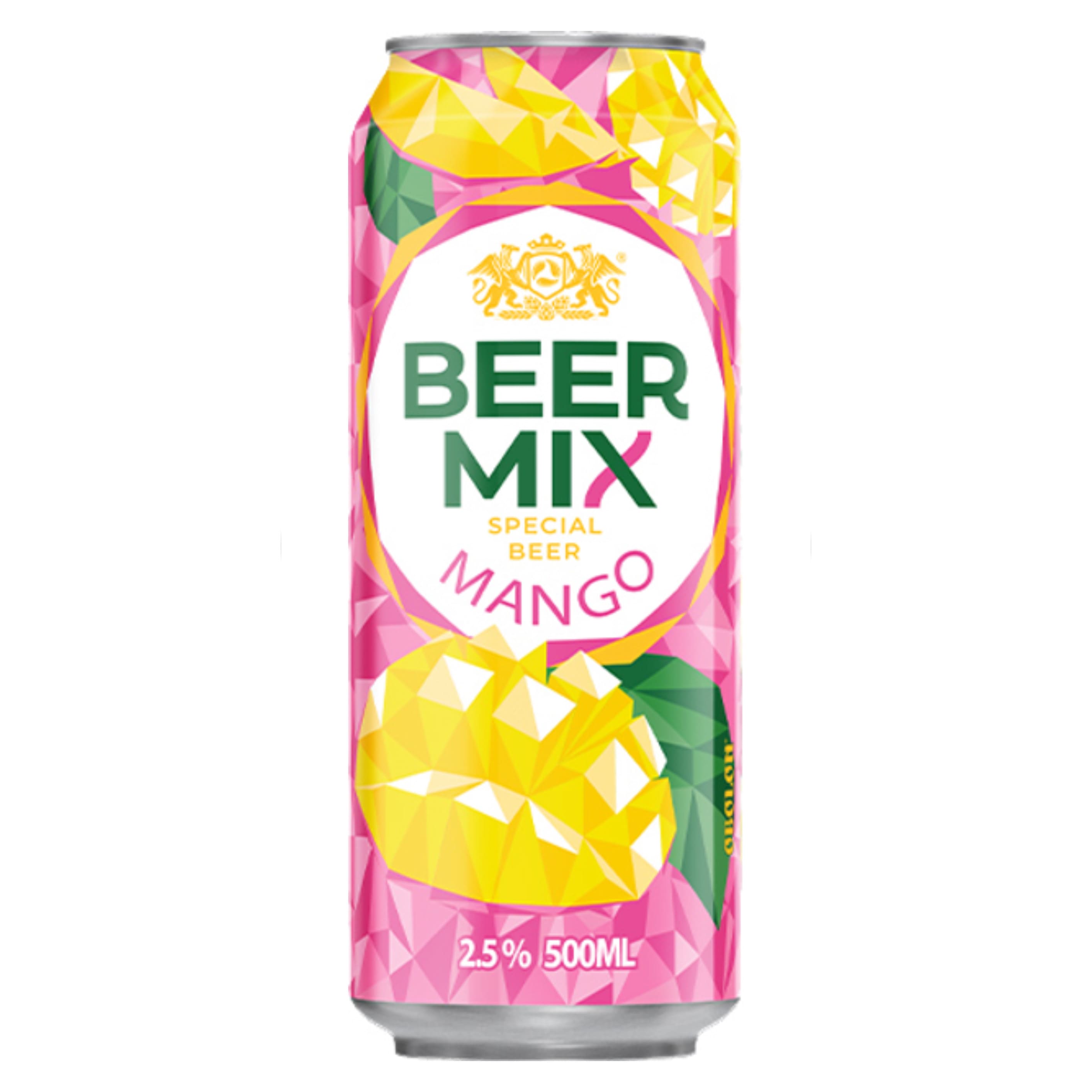 Пиво Оболонь Beermix Манго 2.5% 0.5 л з/б