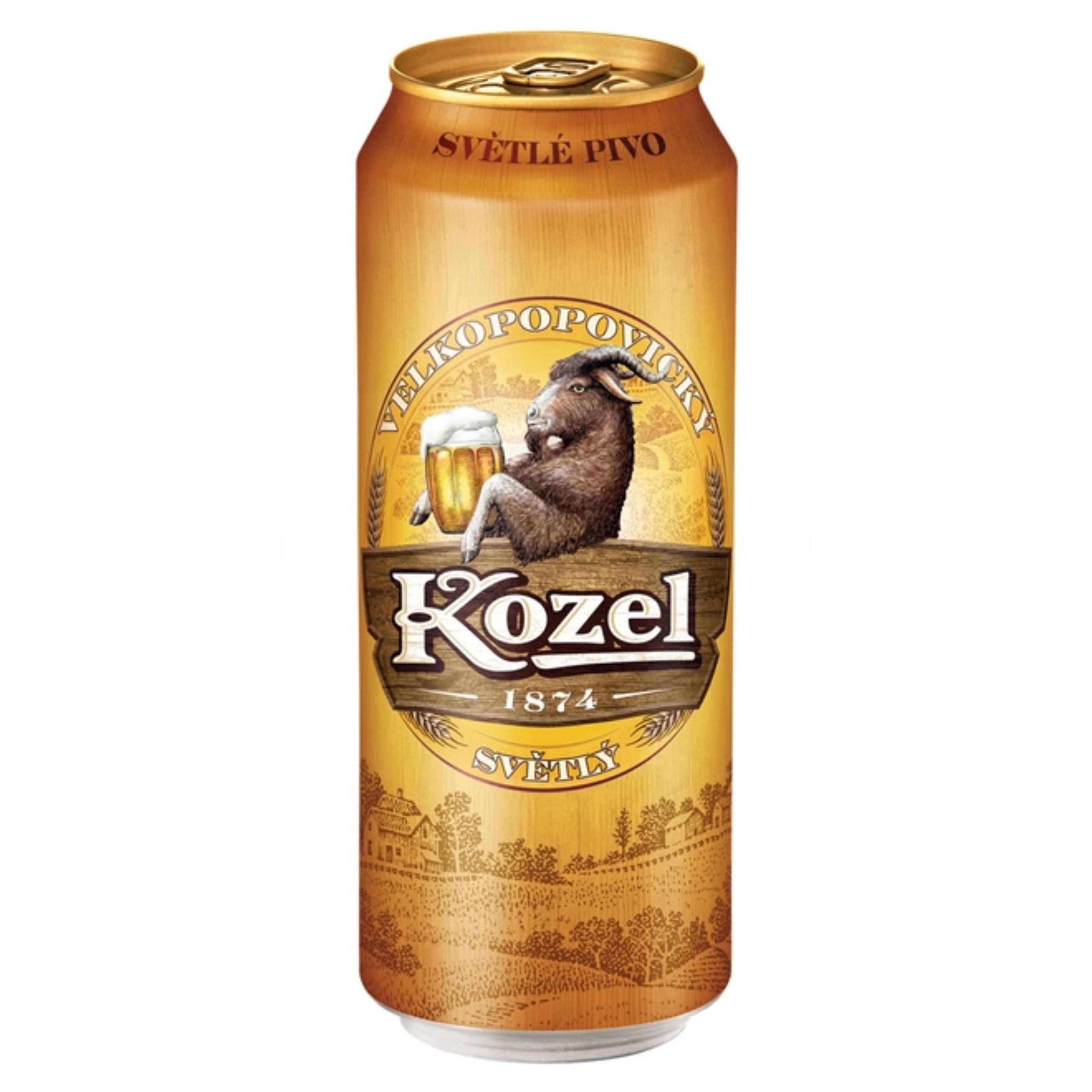 Пиво Velkopopovitsky Kozel світле 4% 0.5 л з/б