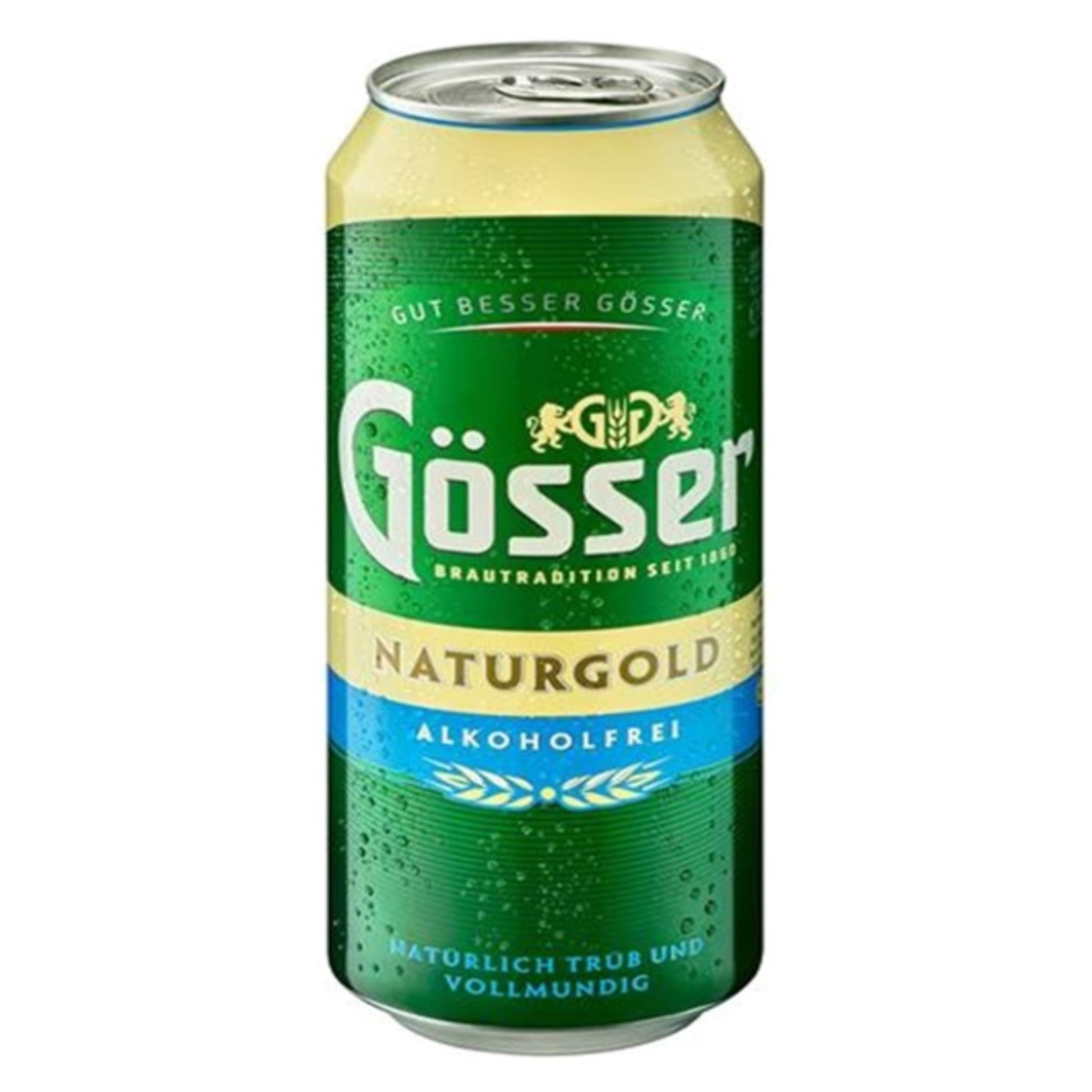 Пиво Gosser Natur Gold безалк.світле 0.4% 0.5 л з/б