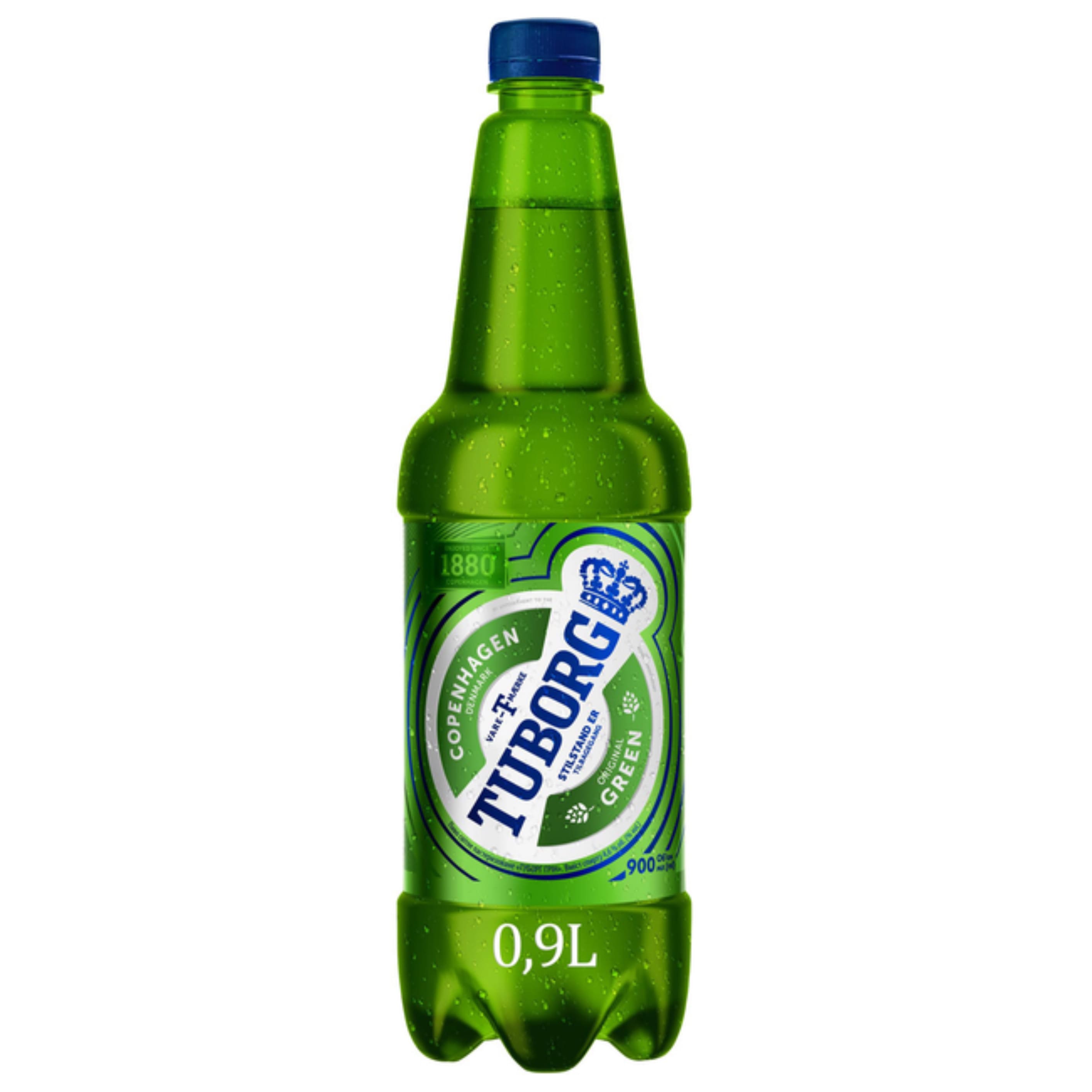 Пиво Tuborg Green світле 4.6% 0.9 л ПЕТ