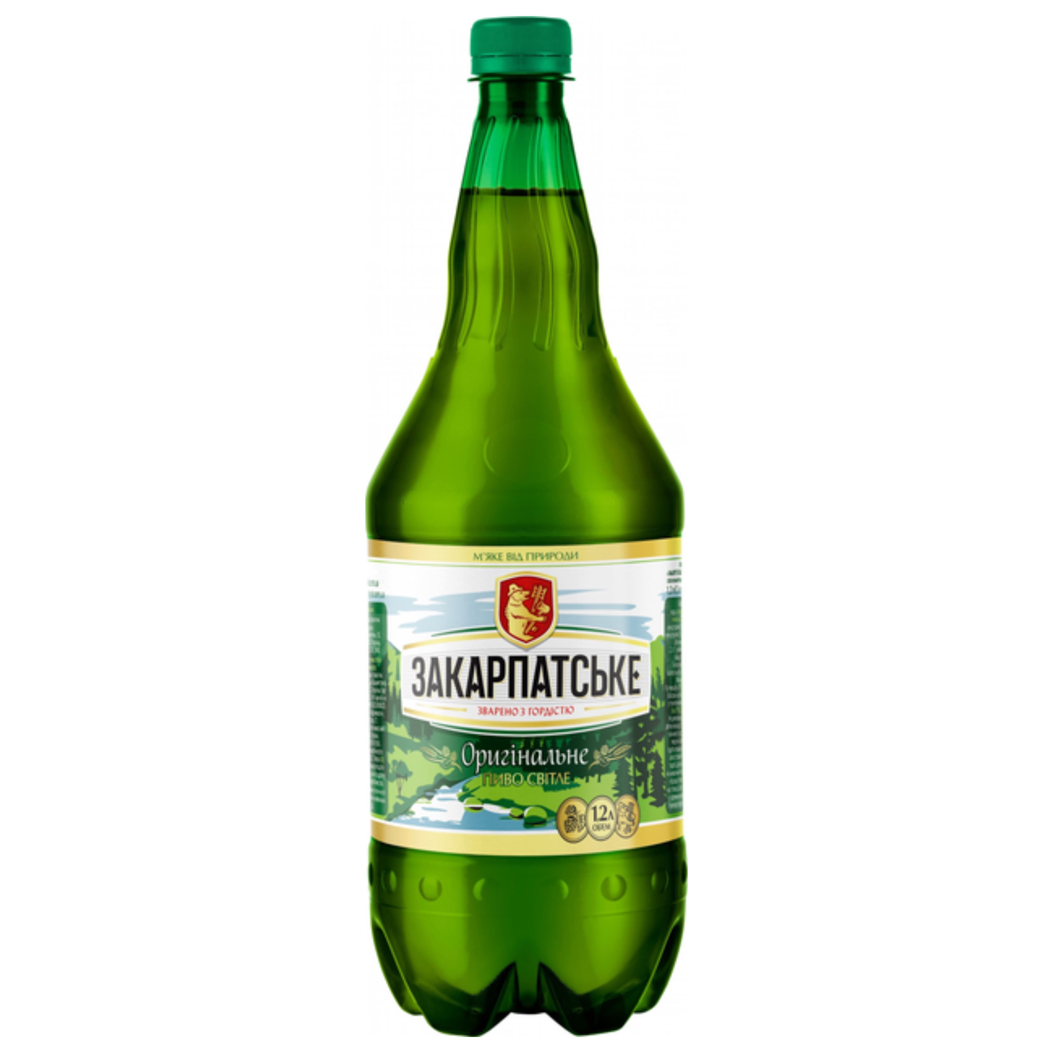Пиво ППБ Закарпатське Оригінальне світле 4.1% 1.2 л ПET