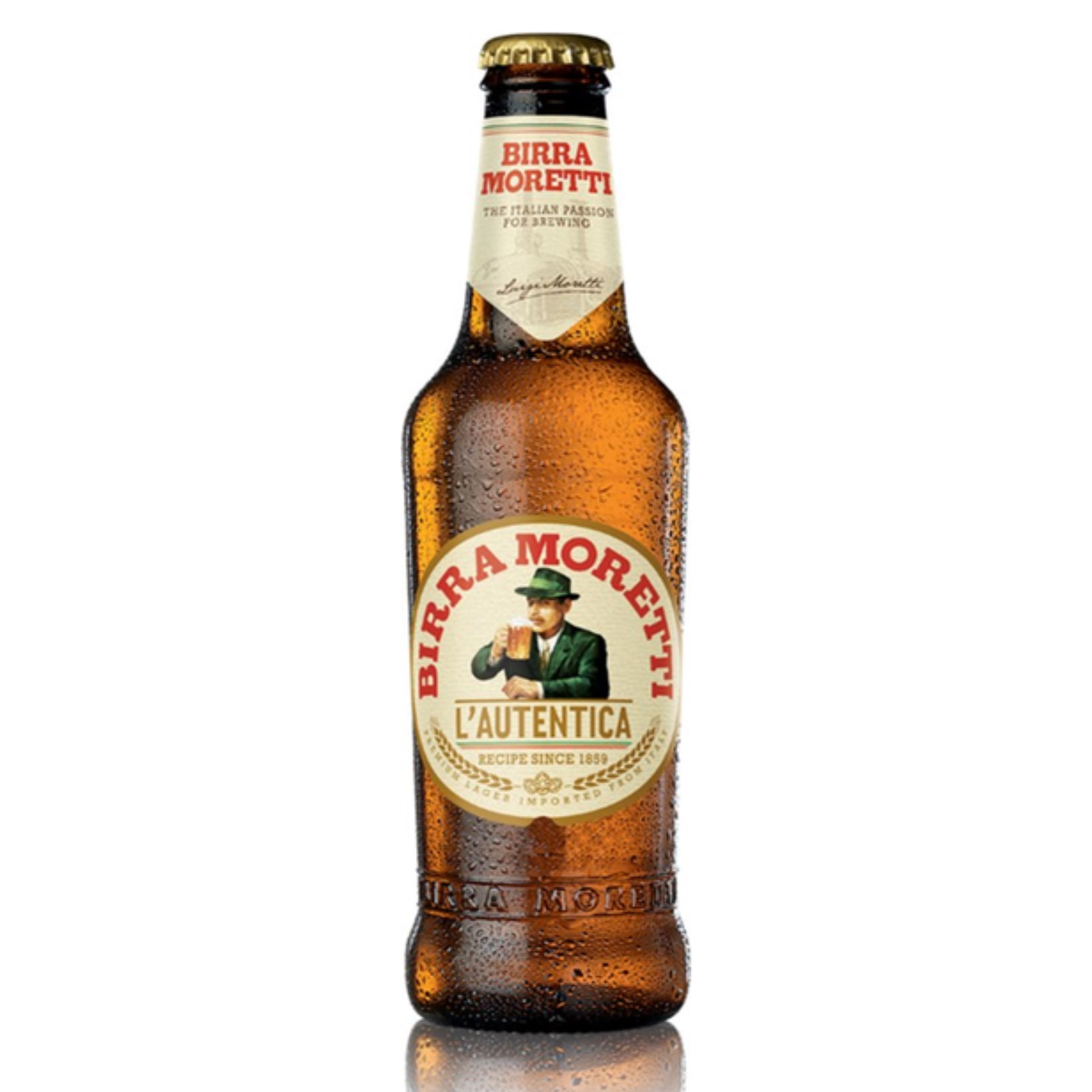 Пиво Birra Moretti L'autentica світле 4.6% 0.33 л скло