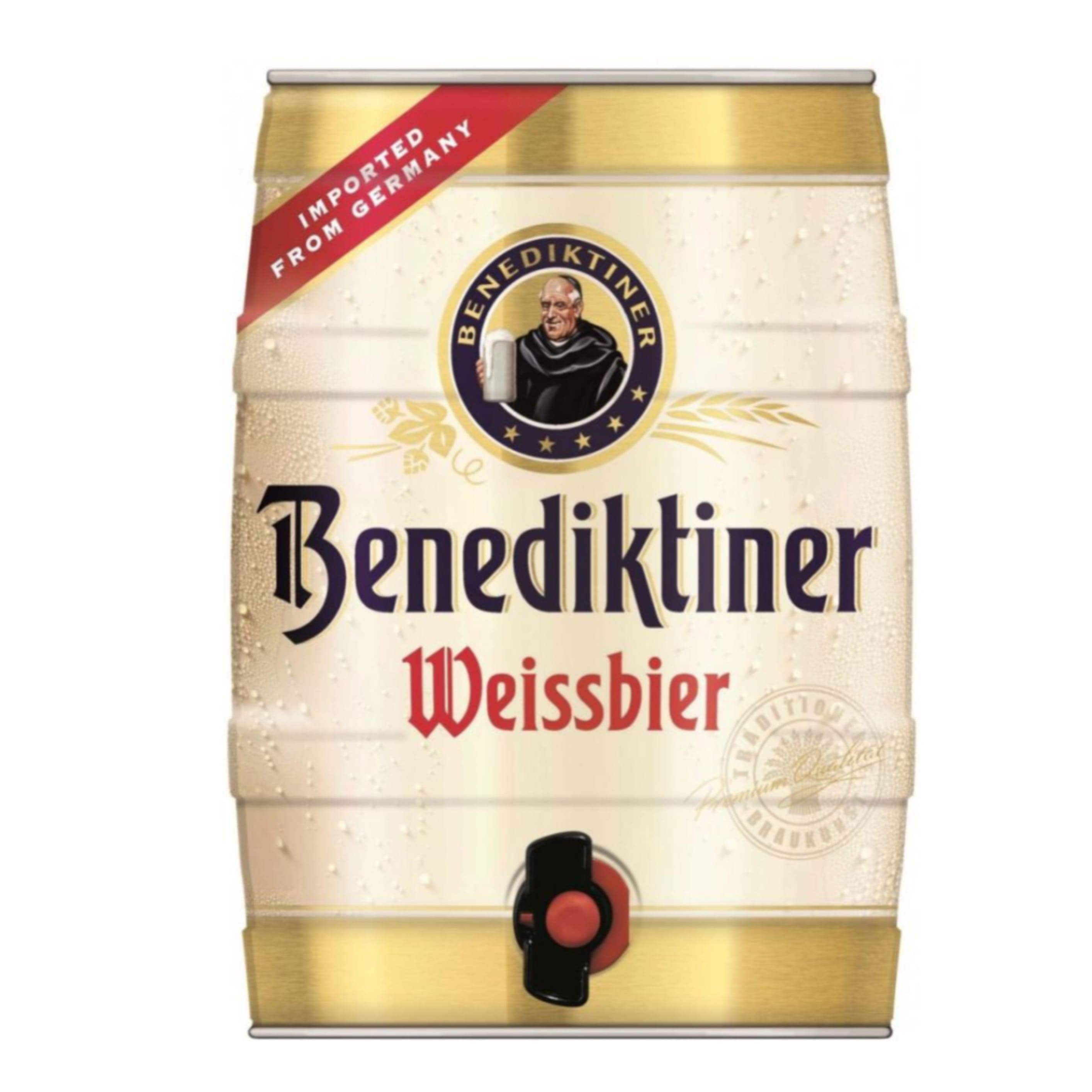 Пиво Benedektiner пшеничне світле 5.4% 5 л 
