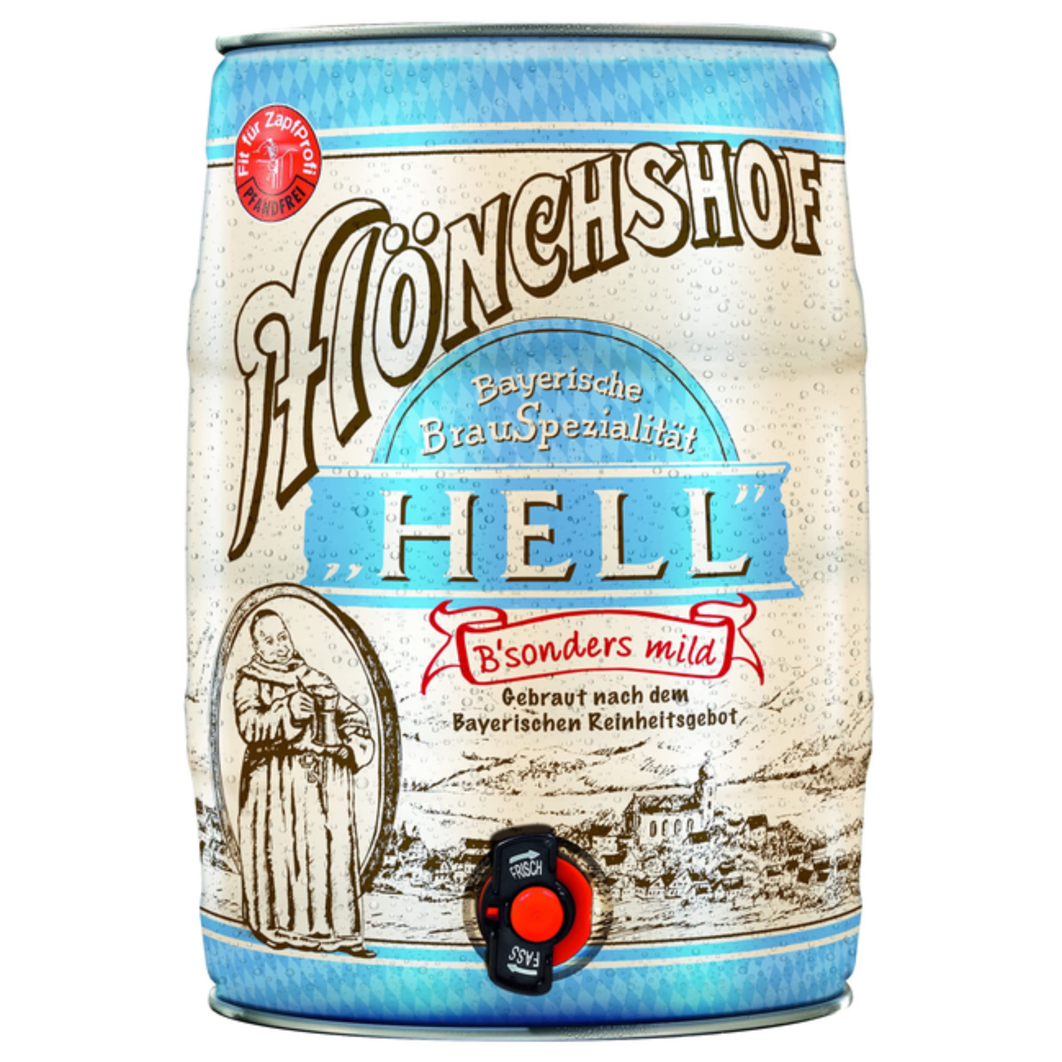 Пиво Monchshof Bayerisch Hell світле 4.9% 5 л