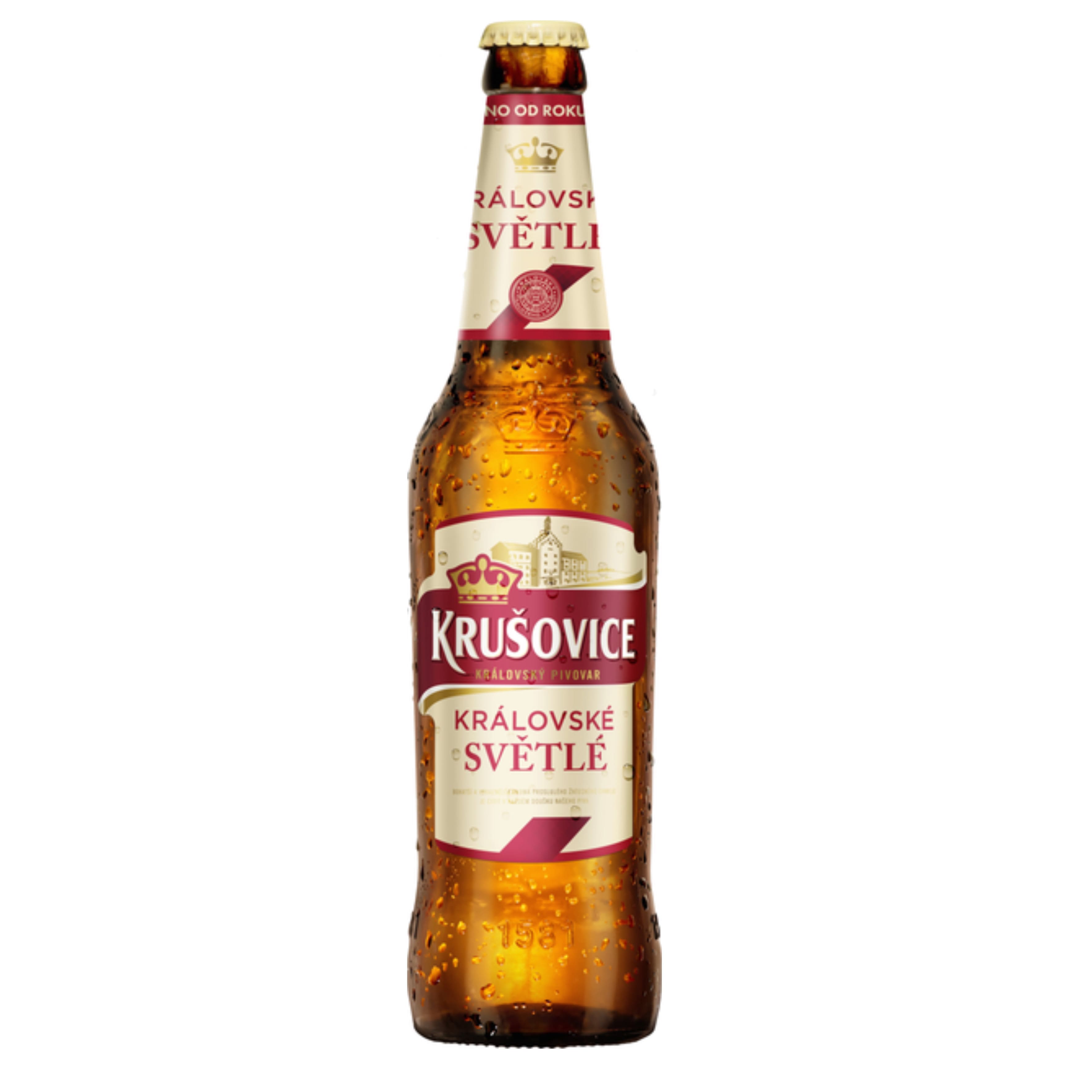 Пиво Krusovice Svetle світле 4.2% 0.5 л скло