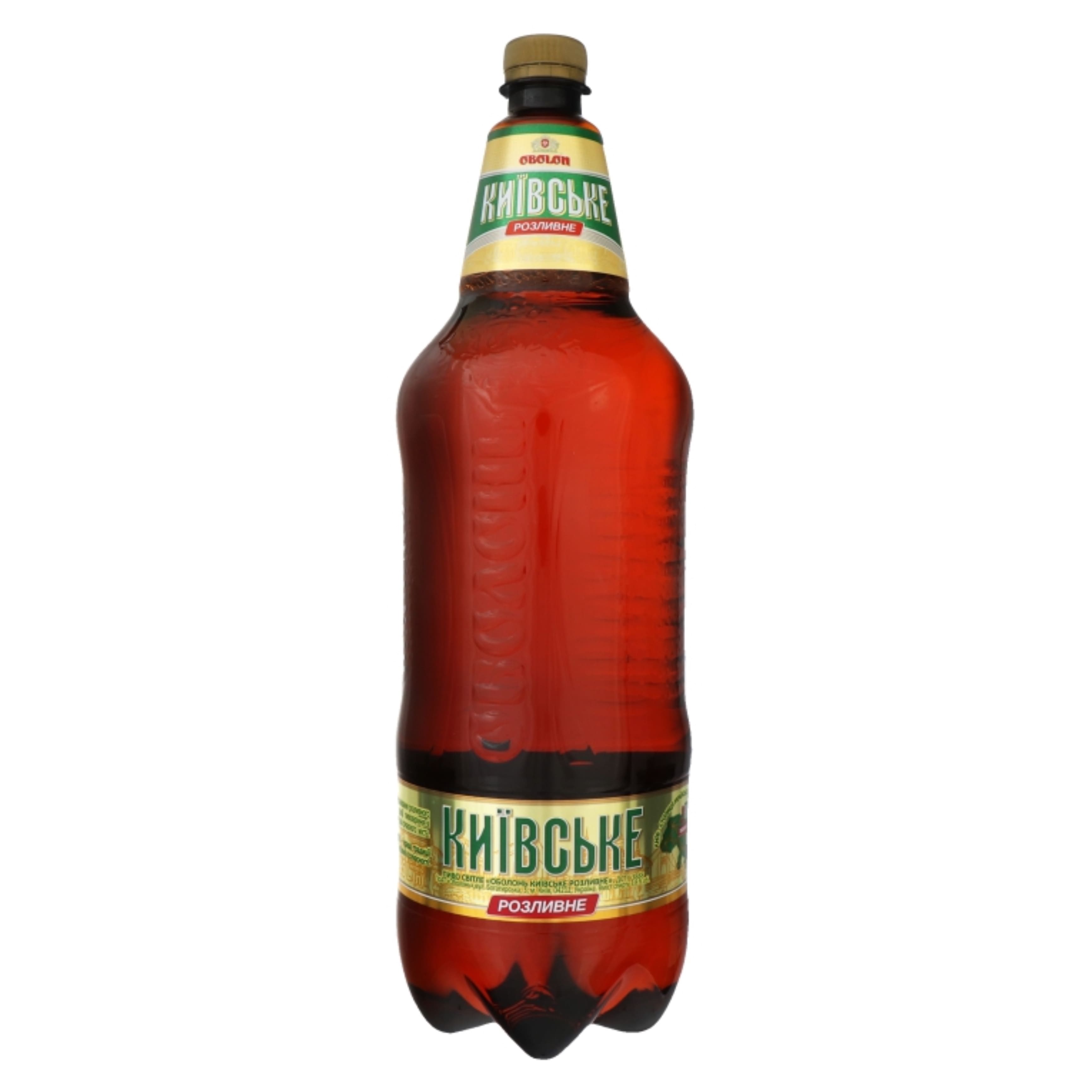 Пиво Оболонь Київське Розливне світле 3.8% 1.95 л ПЕТ