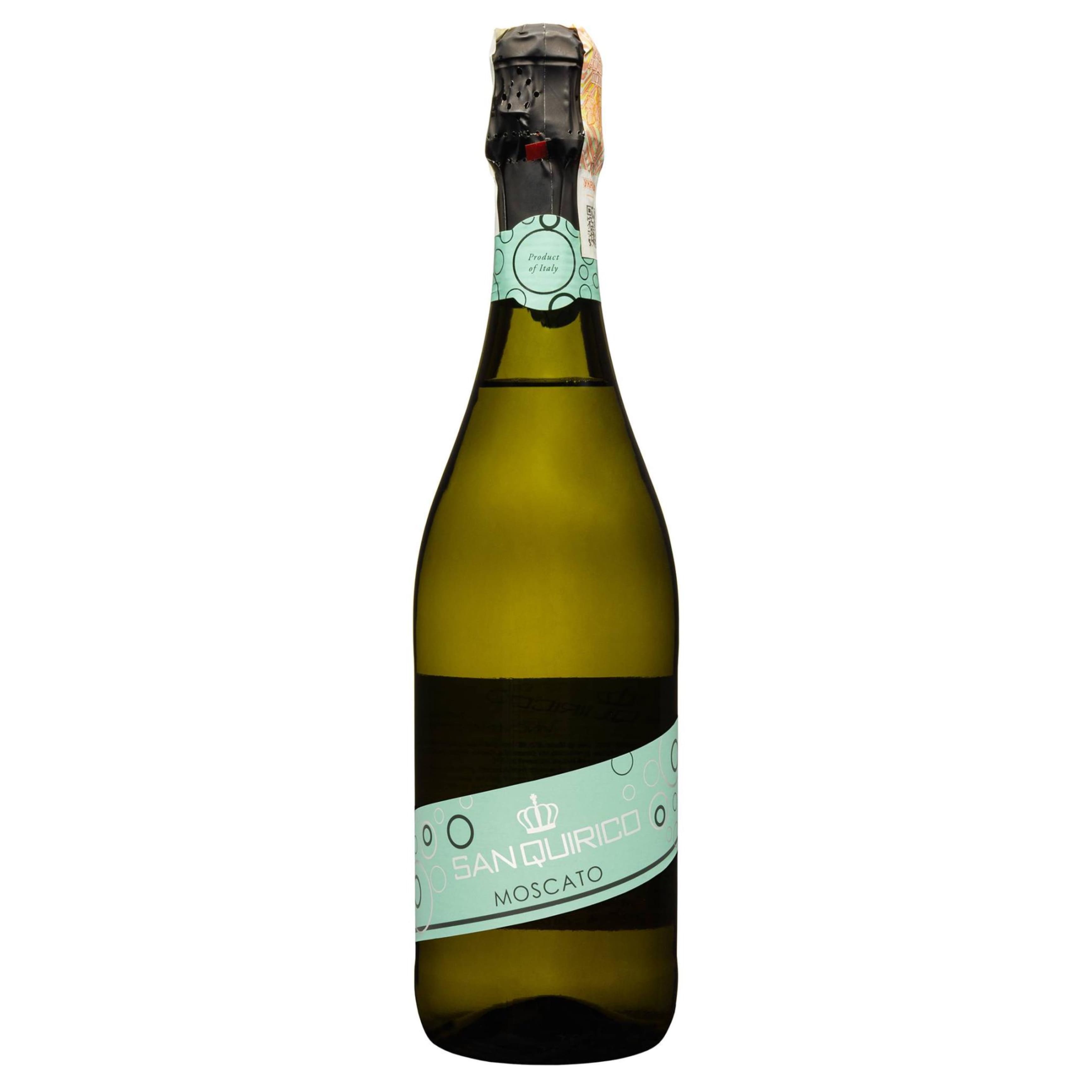 Вино ігристе San Quirico Moscato Vino Spumante Dolce  солодке біле 9.5% 0.75 л