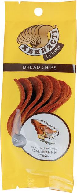 Сухарі-грінки Хвилясті житні-пшен.смаж стейк 75г
