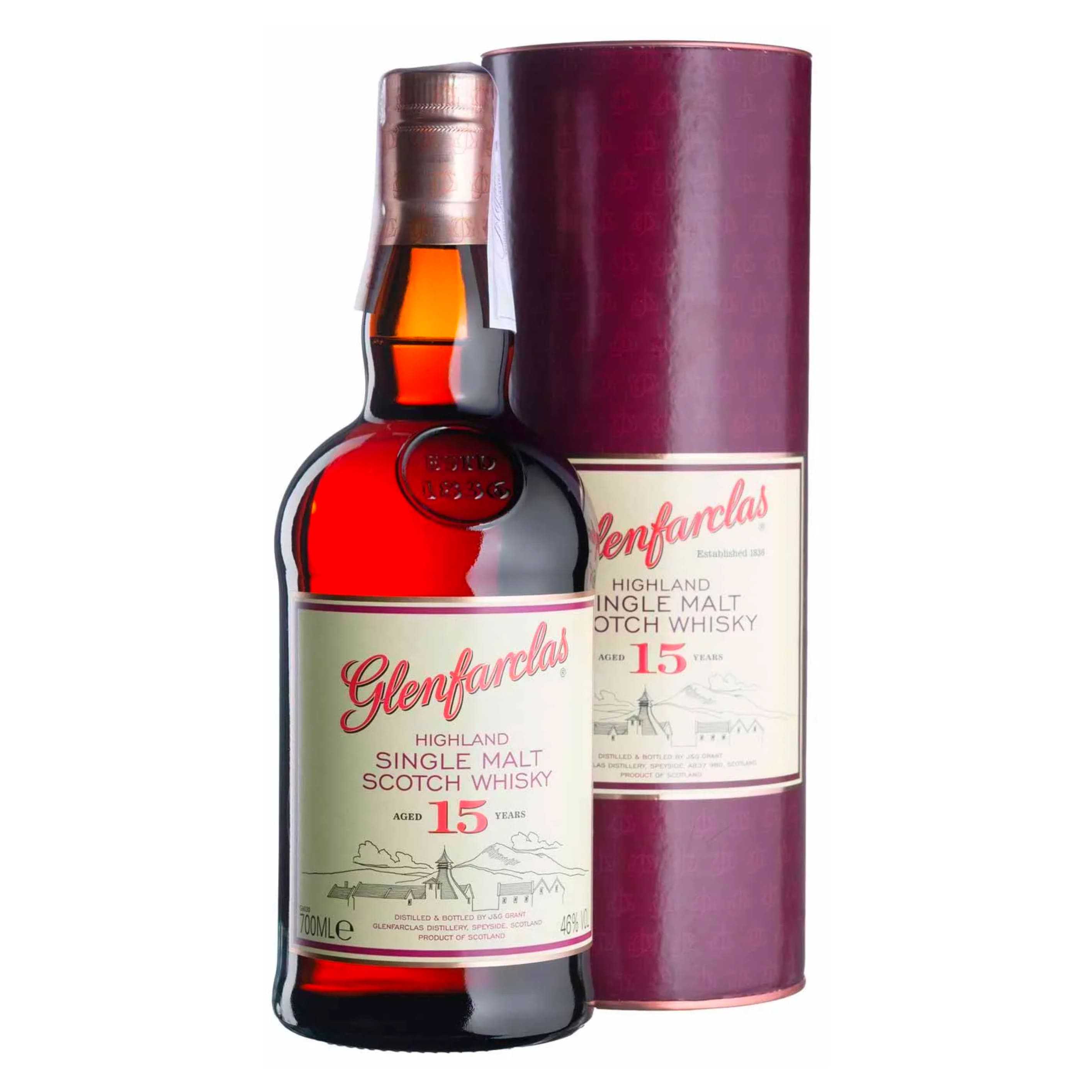 Віскі Glenfarclas 15 y.o. 46% 0.7 л gift box