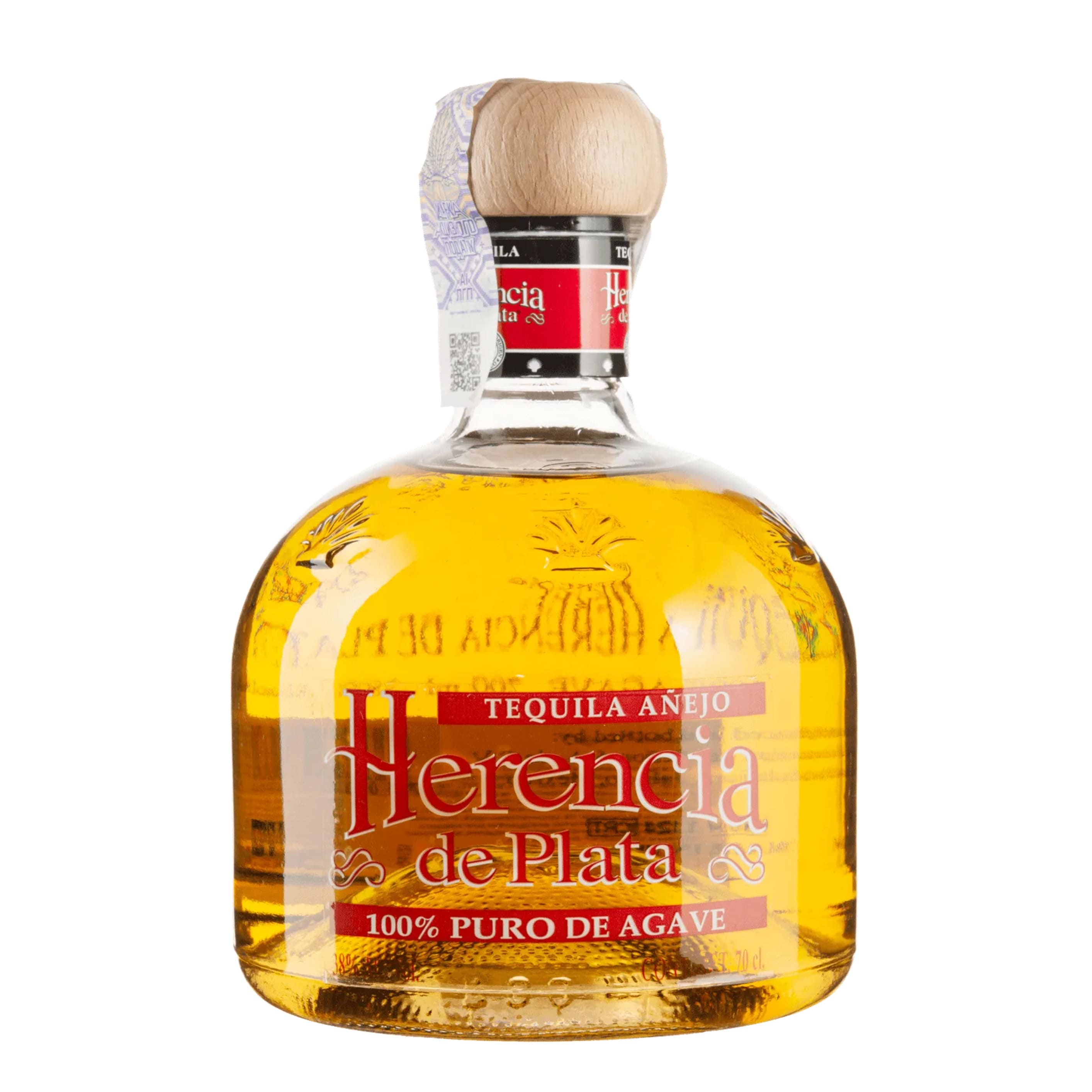 Текіла Herencia De Plata Anejo 38% 0.7 л 