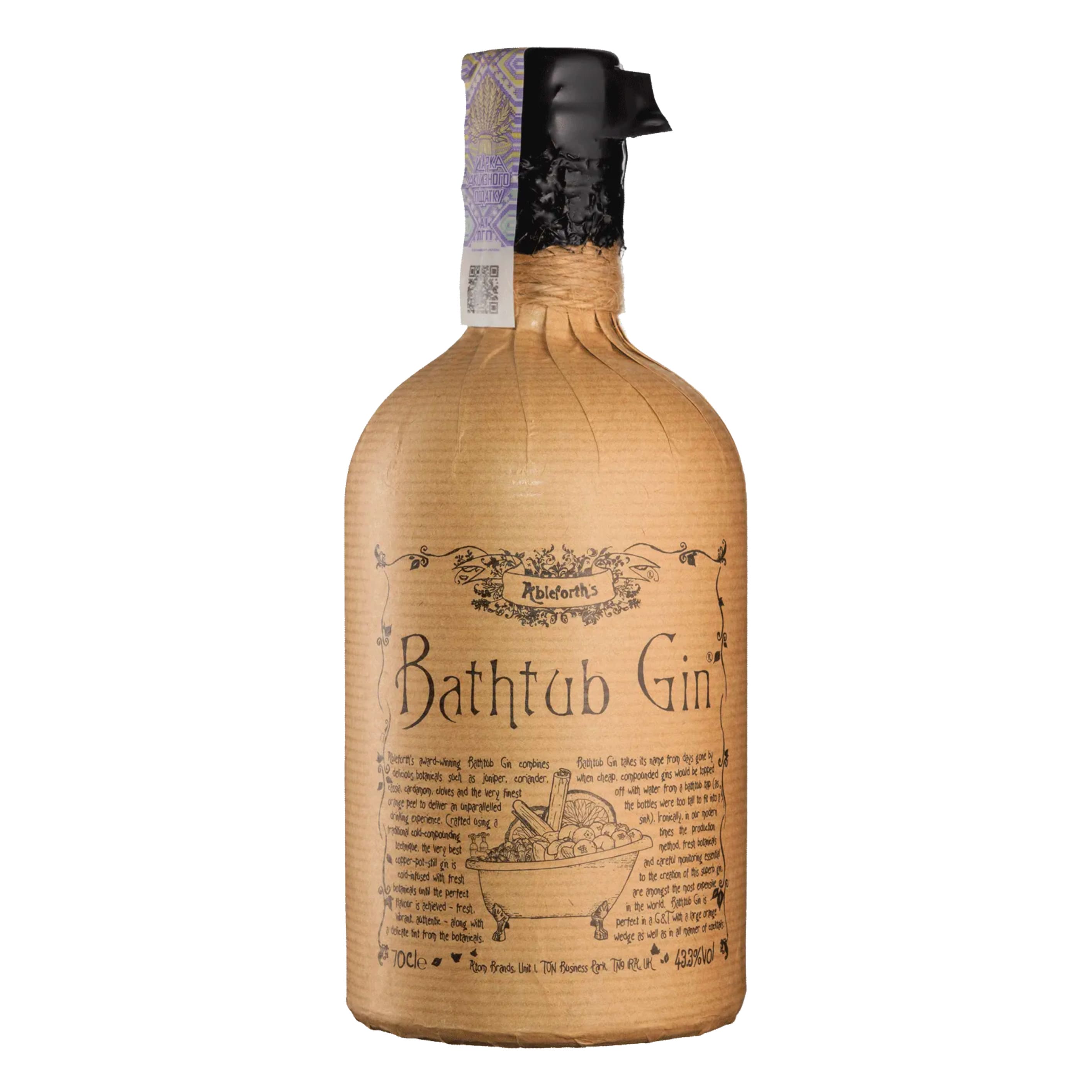 Джин Ableforth's Bathtub Gin 43.3% 0.7 л
