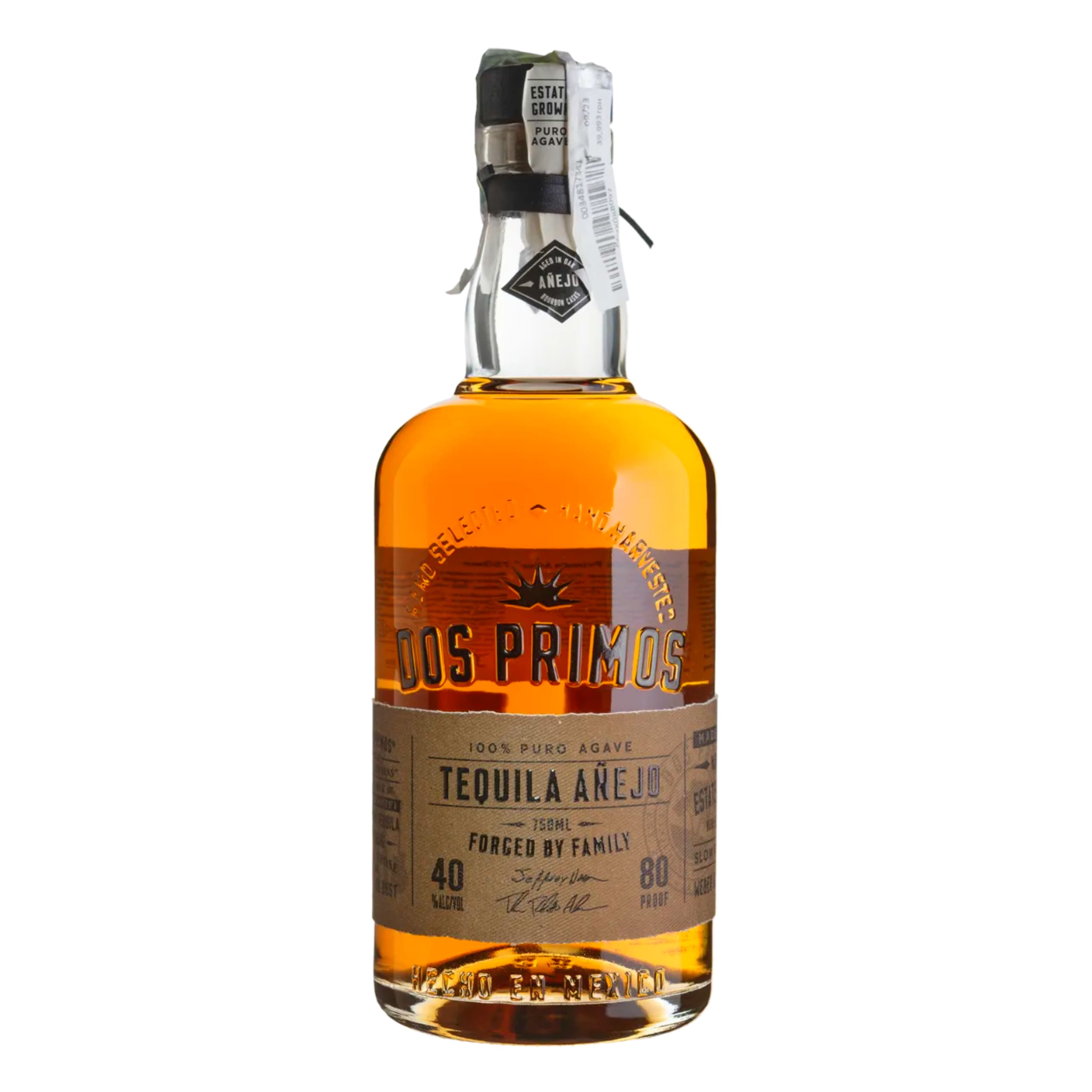 Текіла Dos Primos Anejo 40% 0.75 л