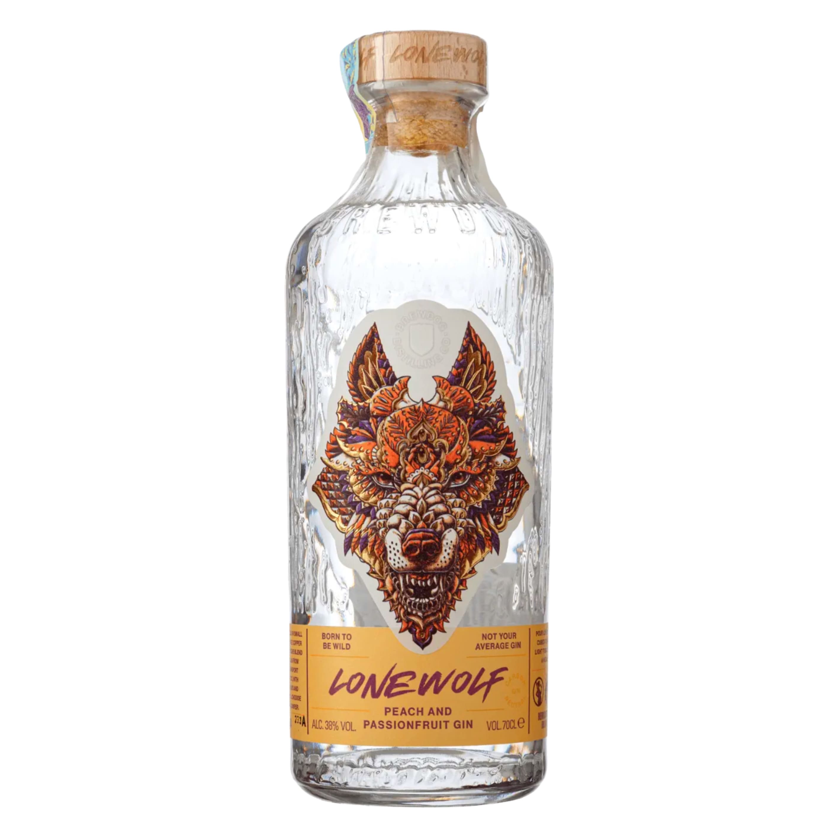 Джин BrewDog LoneWolf Peach & Passionfruit Gin 38% 0.7 л