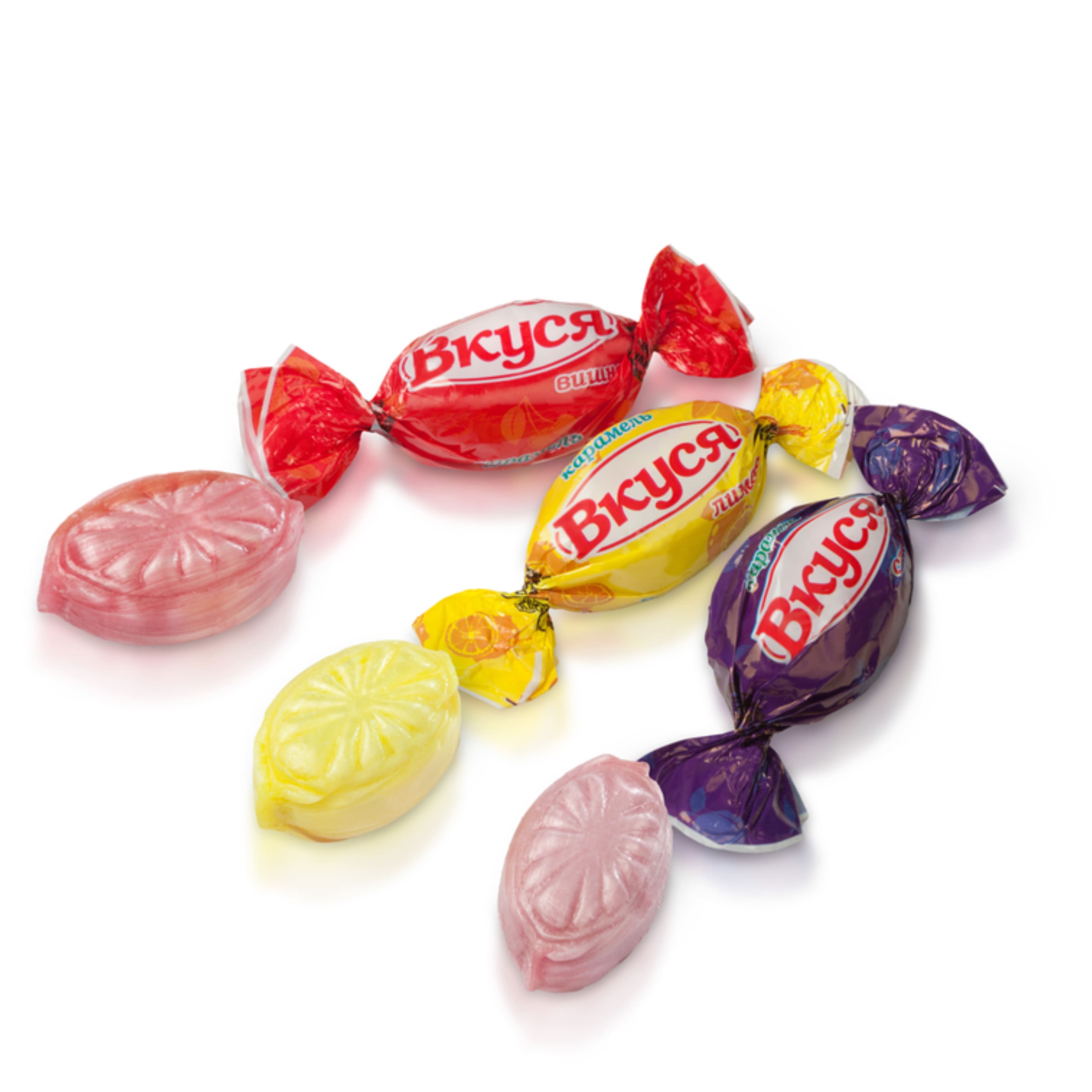 Карамель Вкуся-мікс слива-лимон-вишня ХБФ 1кг