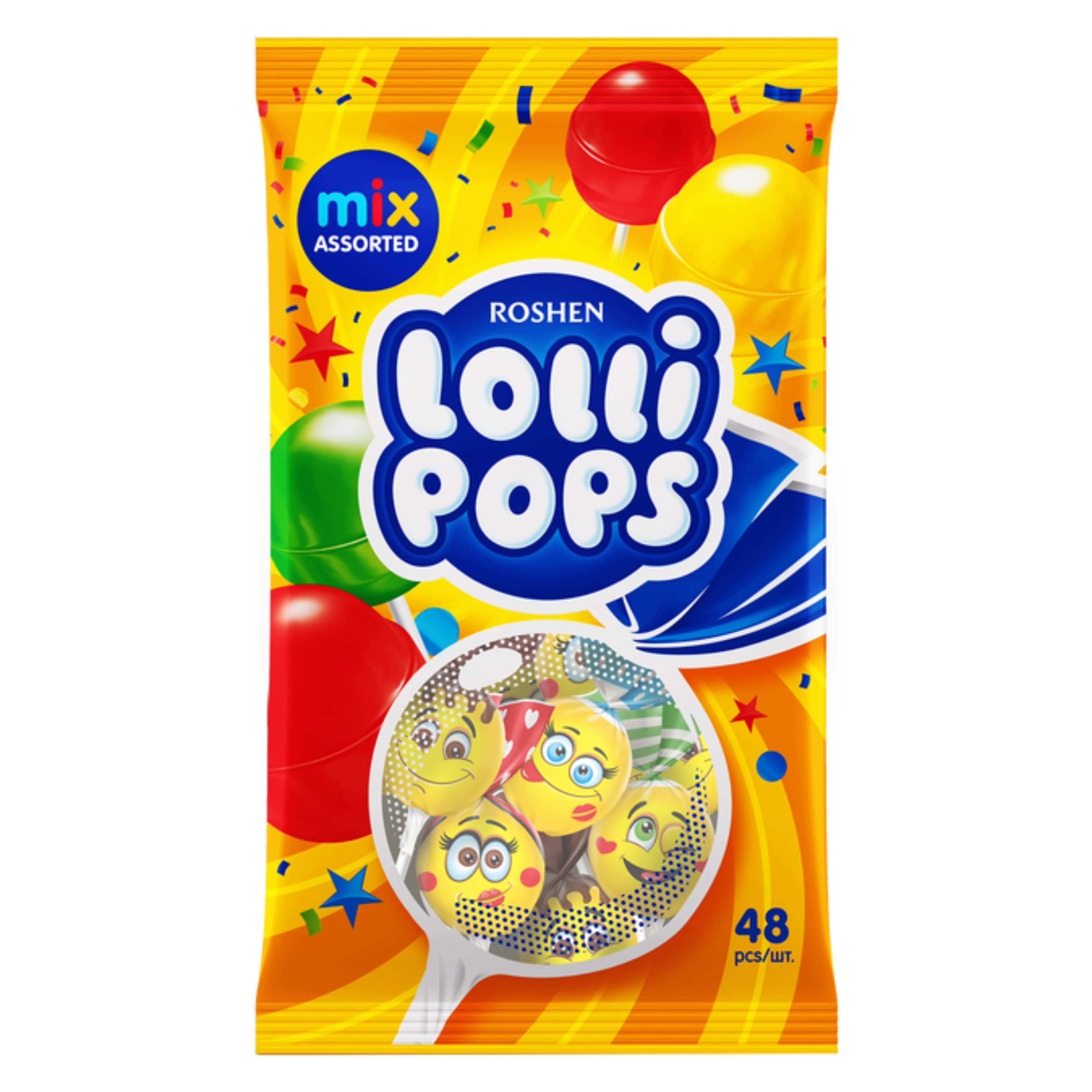 Карамель Рошен LolliPops коктейль смак 920г